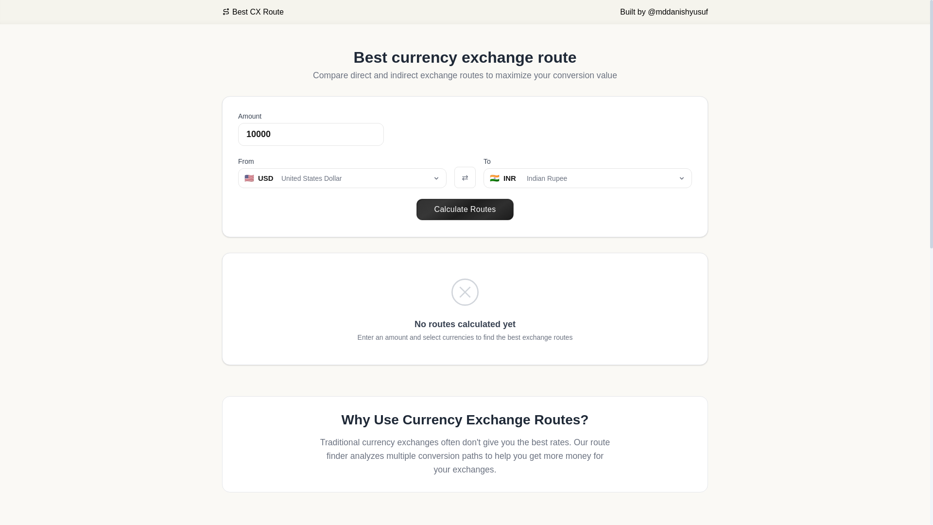 website screenshot of https://bestcxroute.com/
