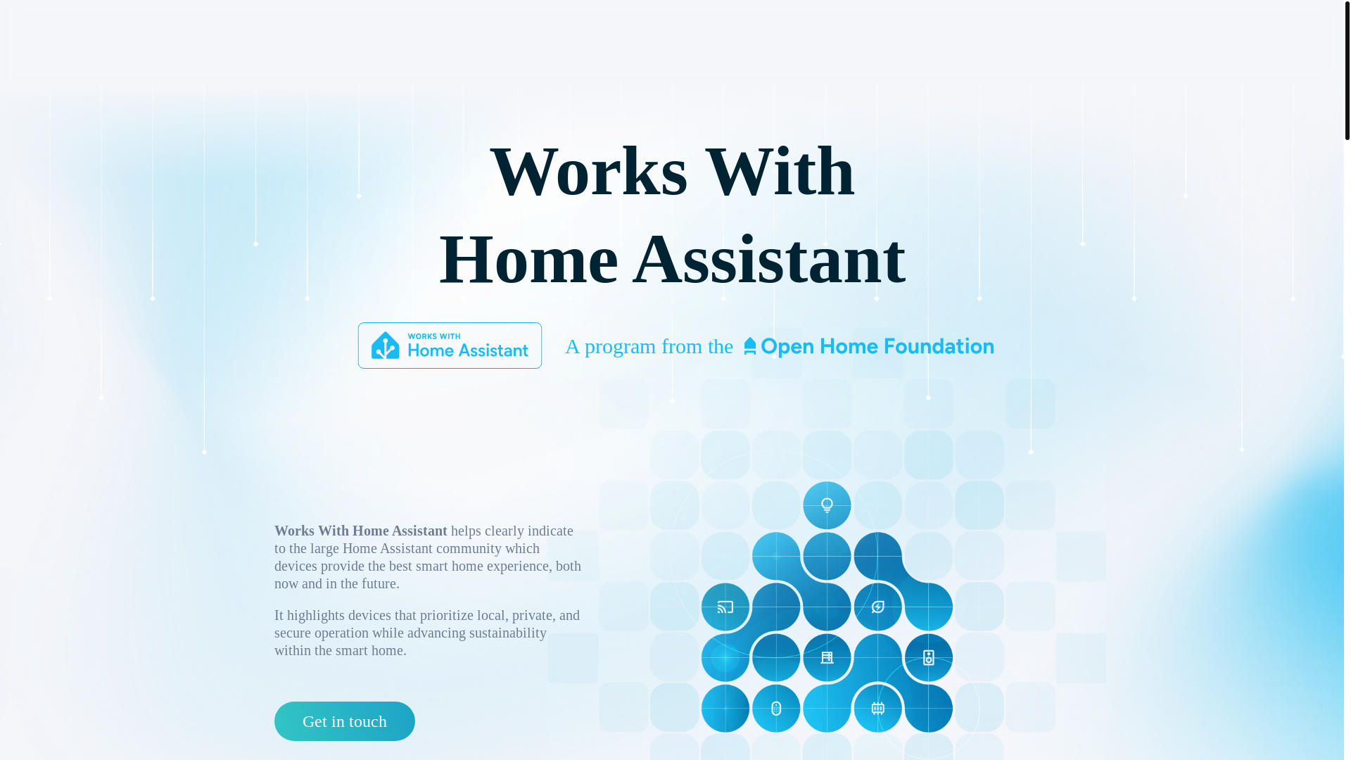 website screenshot of https://works-with-home-assistant-io.pages.dev/