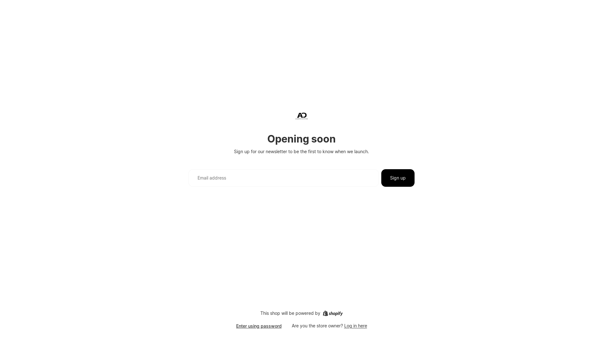 website screenshot of https://ainsworthoutfitters.com/