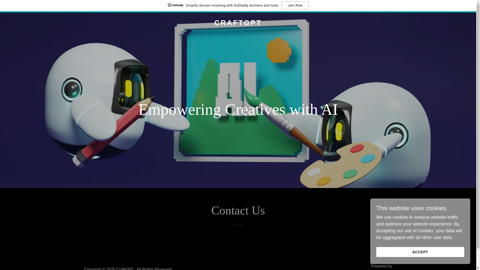 website screenshot of https://craftgpt.app/