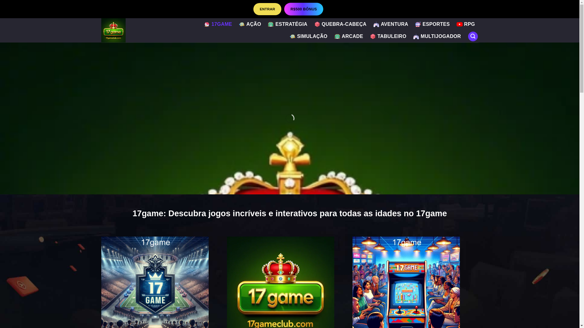 website screenshot of https://17gameclub.com/