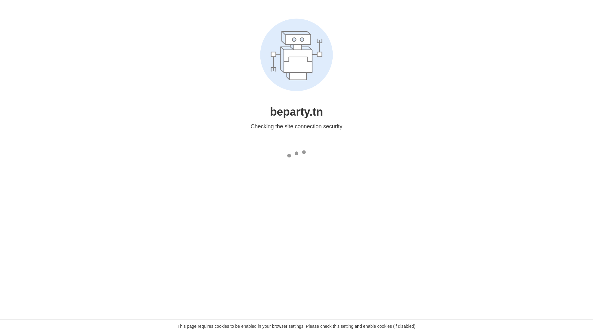 website screenshot of https://beparty.tn/