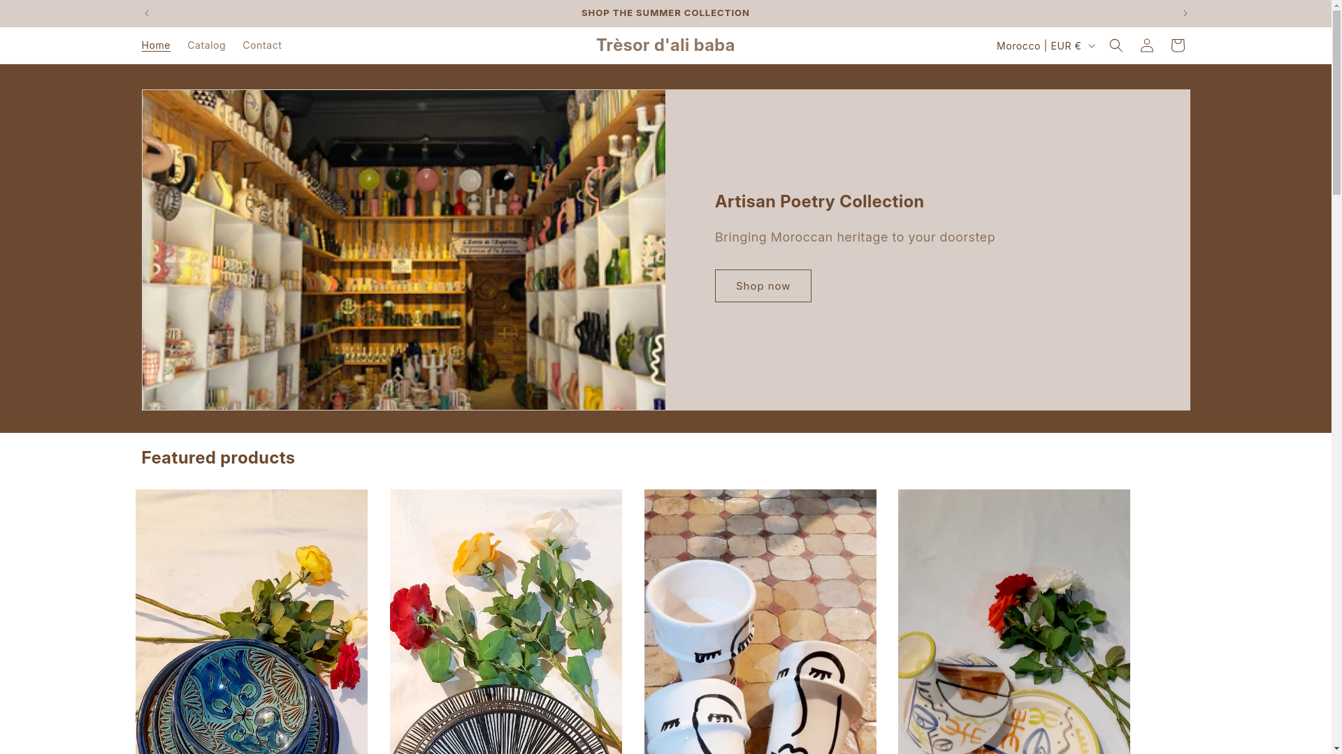 website screenshot of https://tresordalibaba.com/