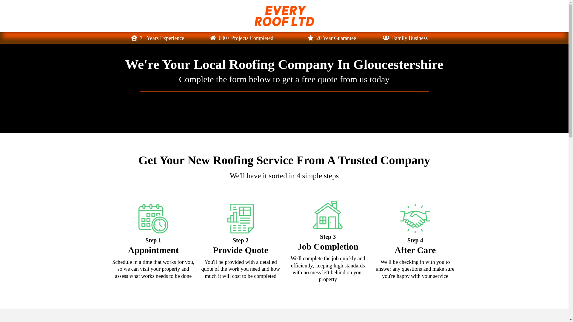 website screenshot of https://everyroofltd.uk/