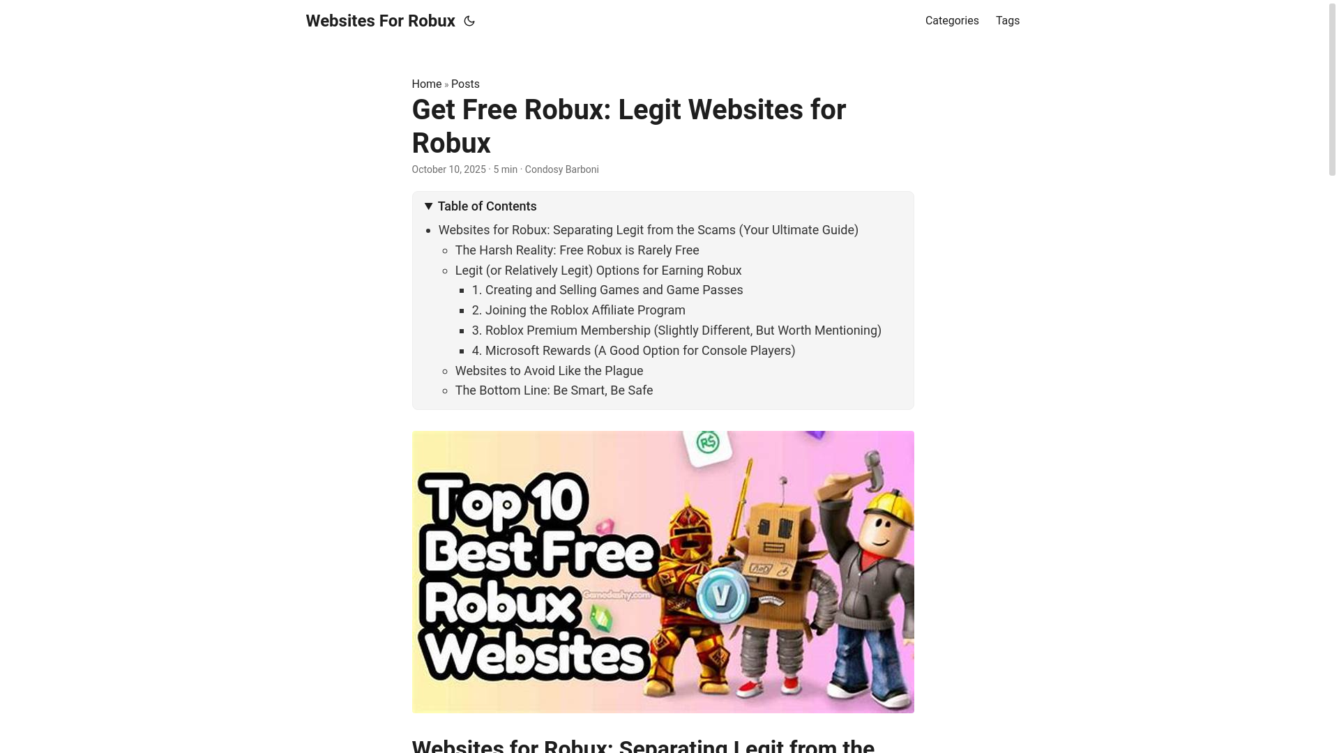 website screenshot of https://websites-for-robux.pages.dev/
