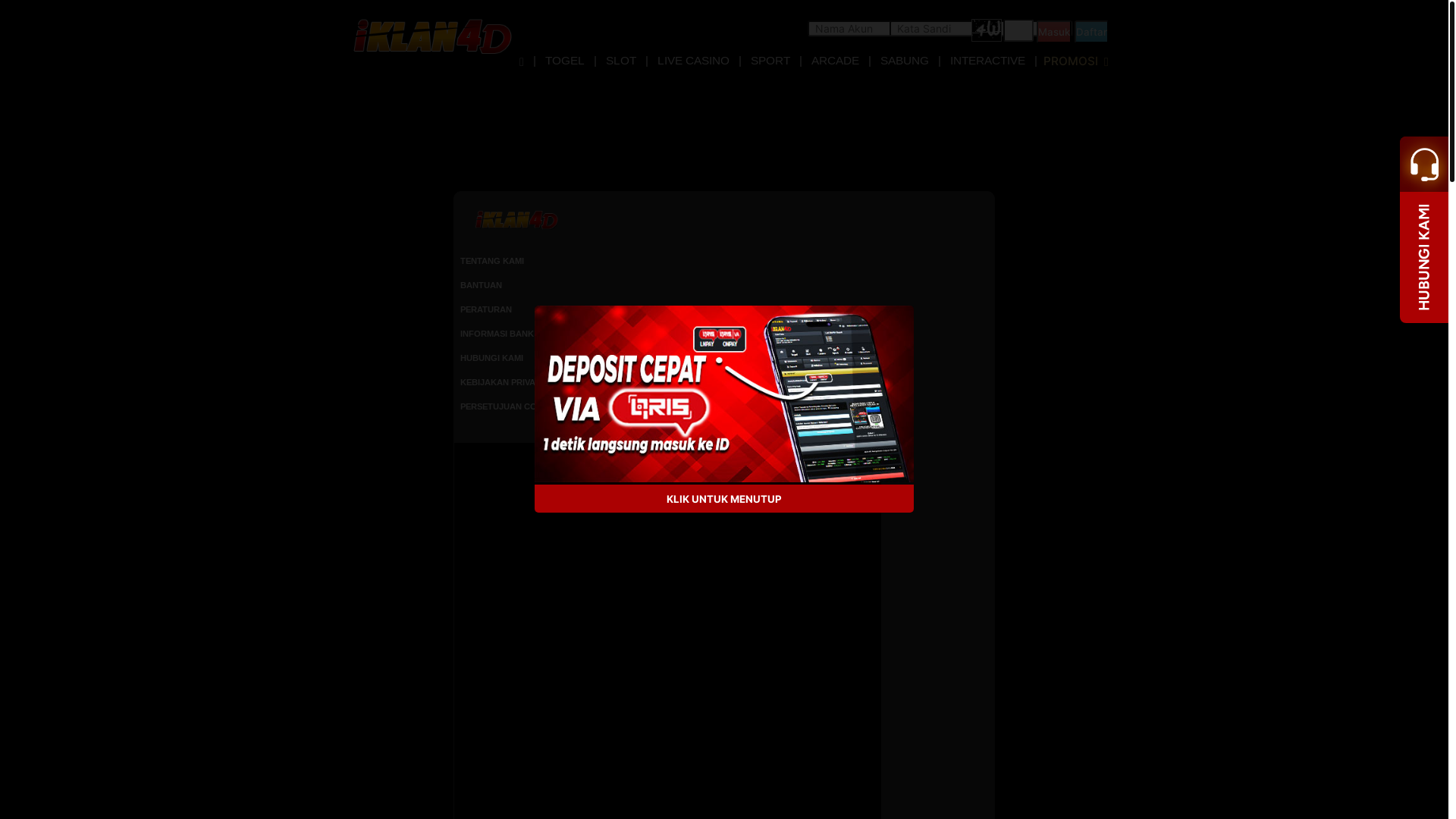 website screenshot of https://winiklan4d.quest/
