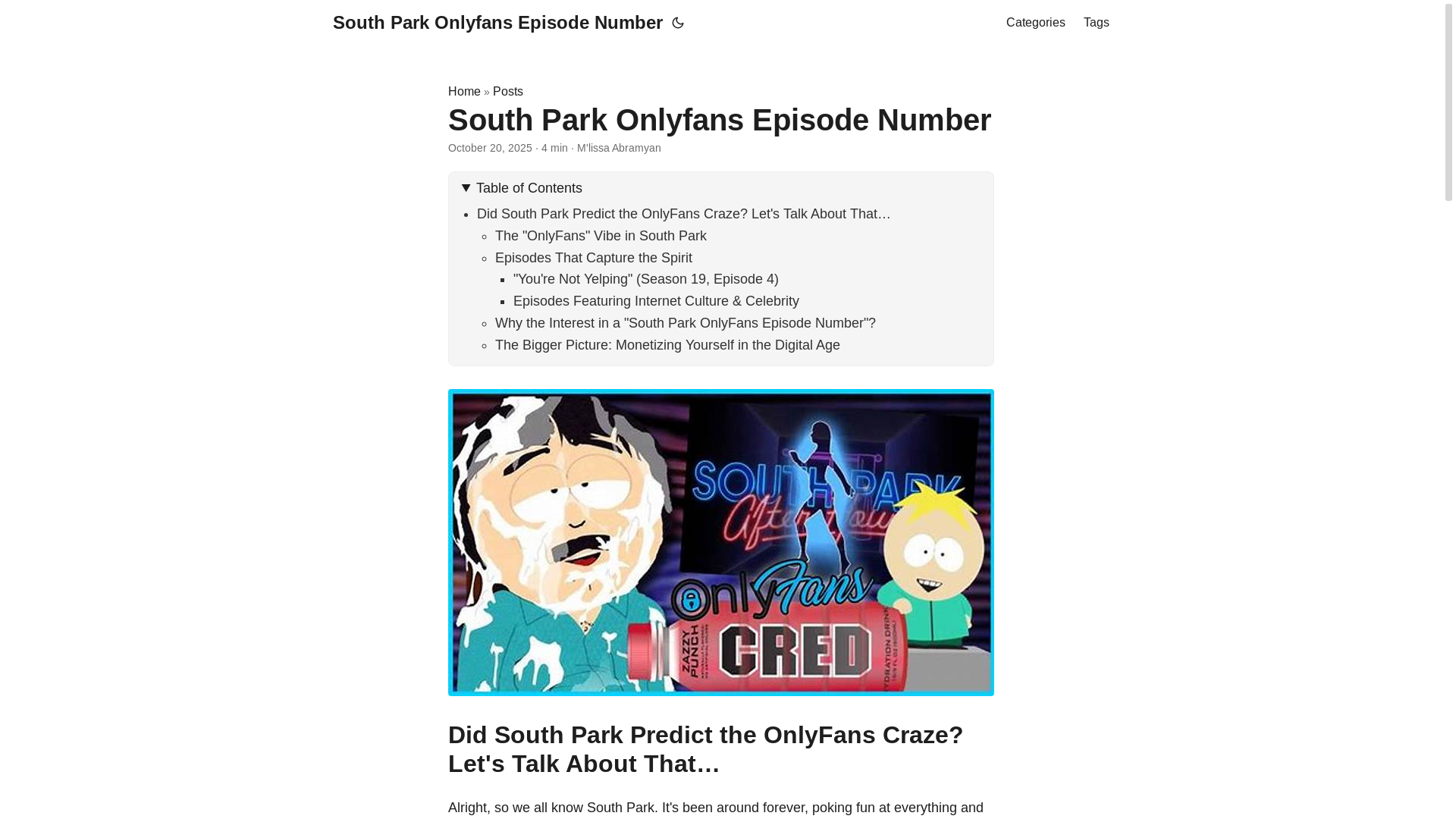 website screenshot of https://south-park-onlyfans-episode-number.pages.dev/