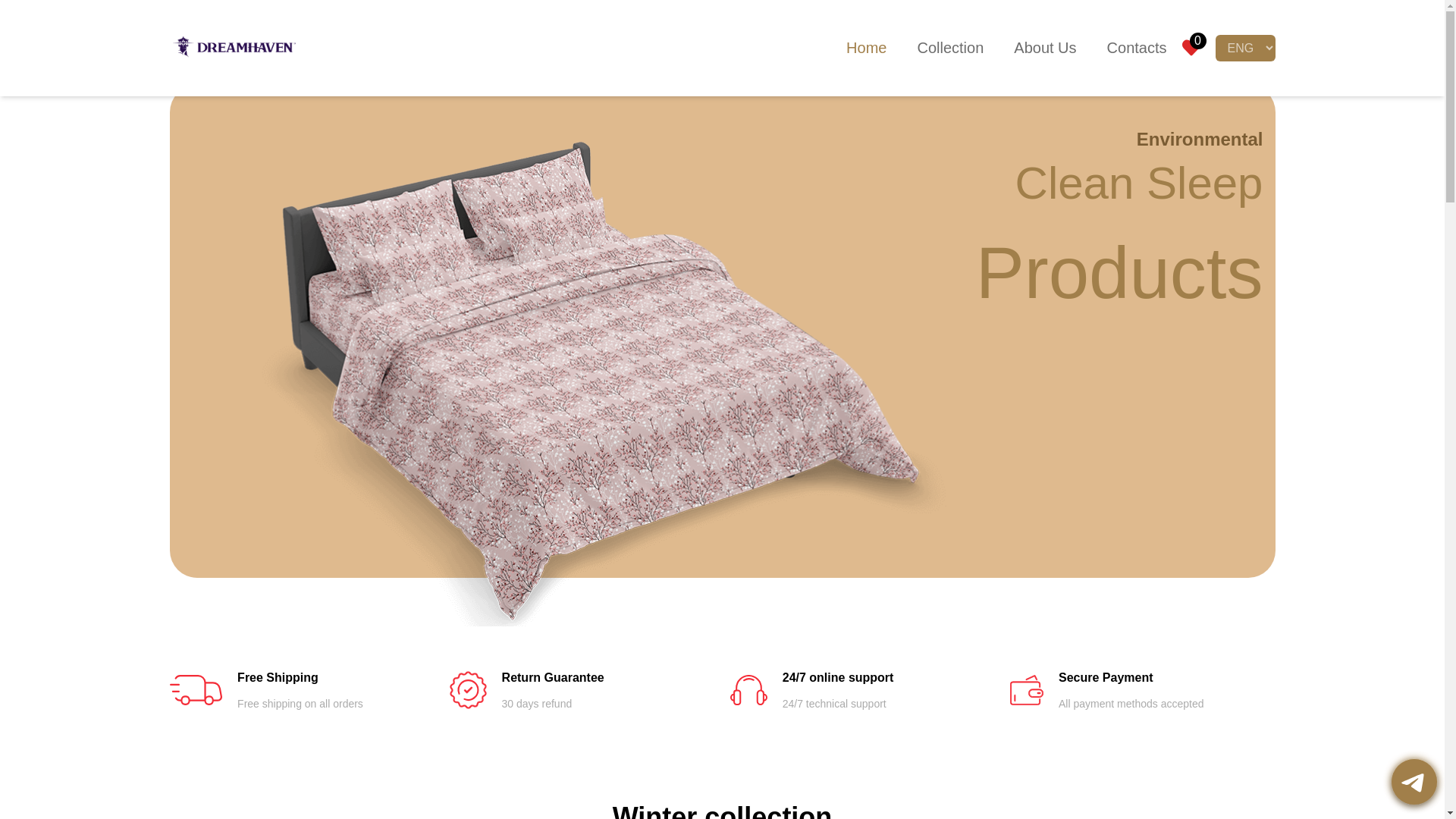 website screenshot of https://dreamheaven.uz/