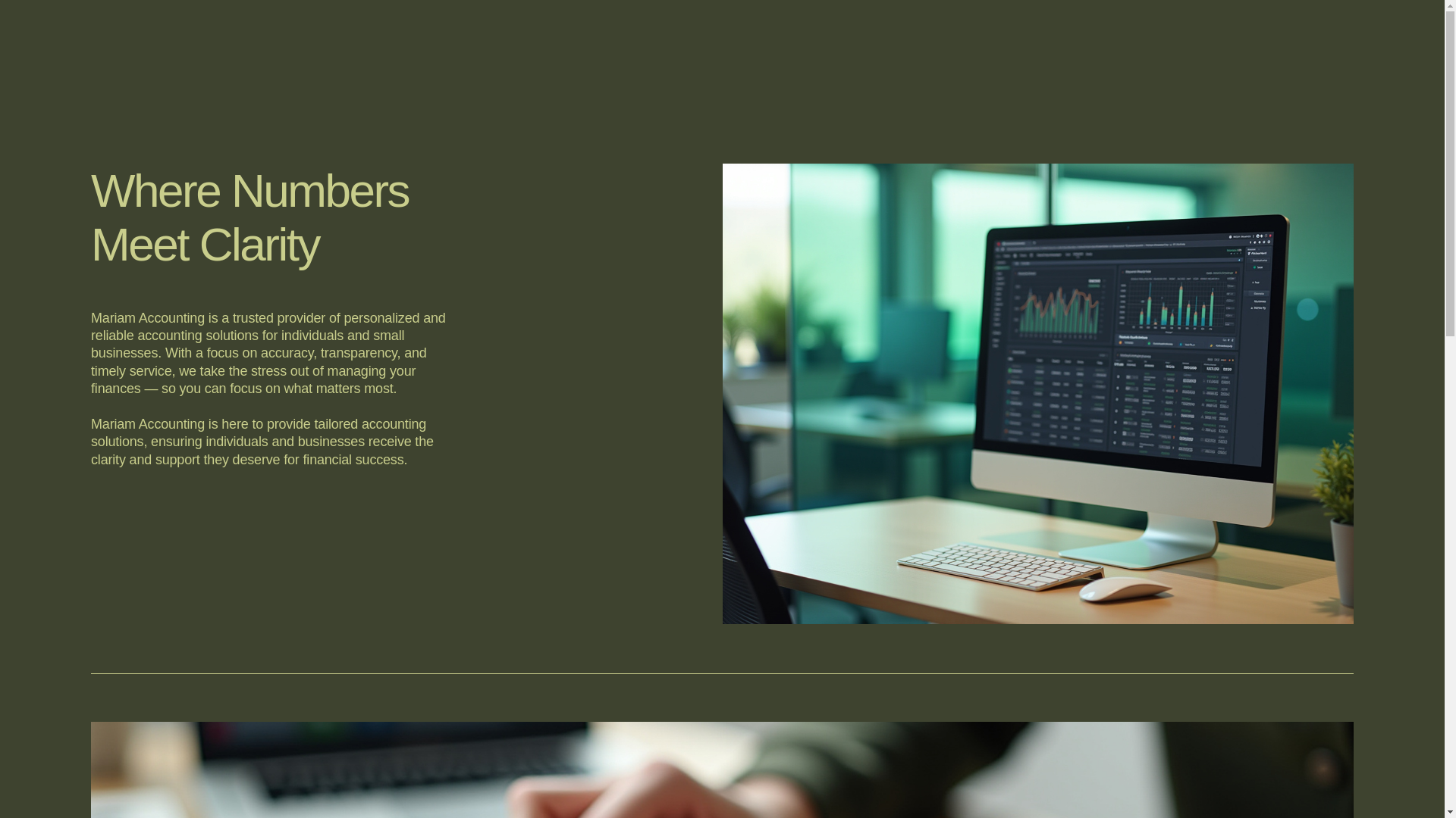 website screenshot of https://mariam-accounting.com/