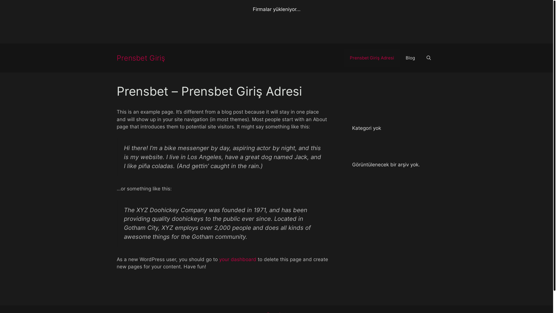 website screenshot of https://prensbetguncel.org/