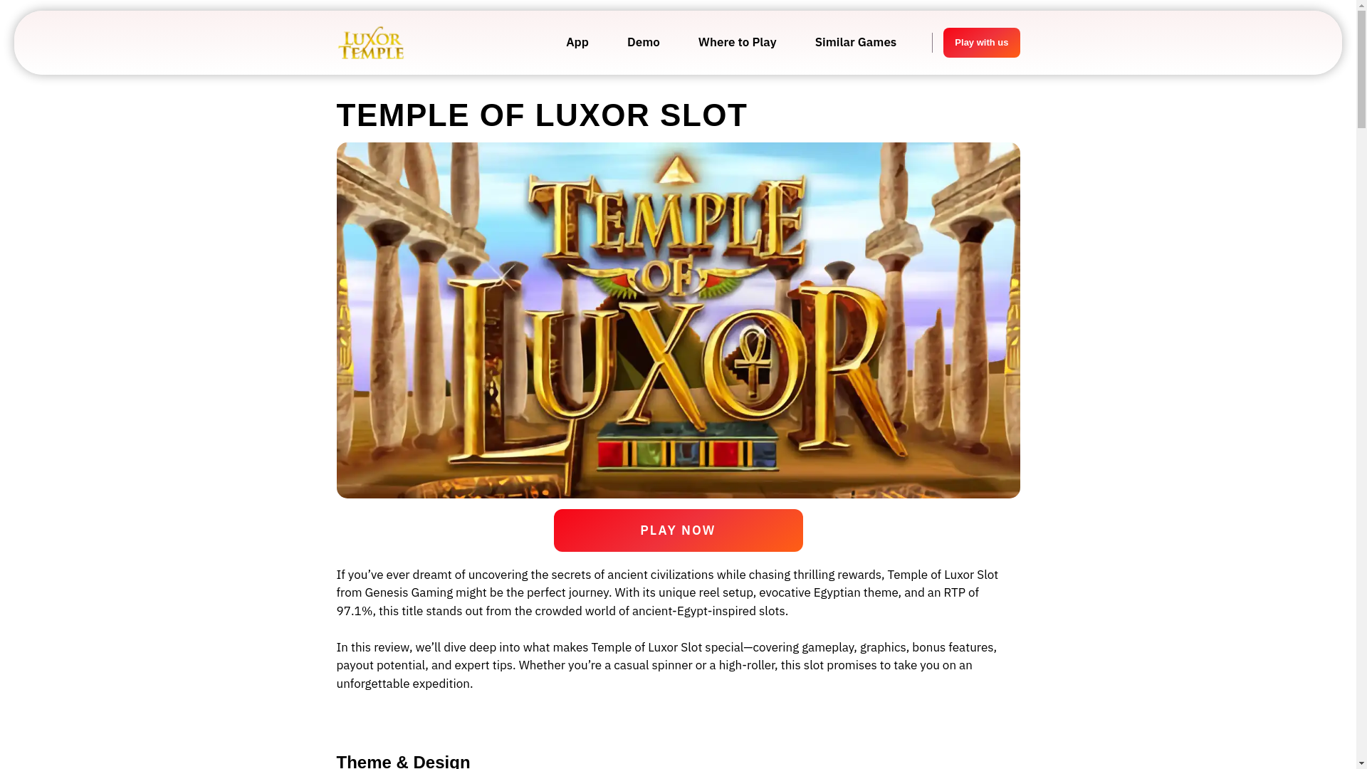 website screenshot of https://templeofluxorslot.com/