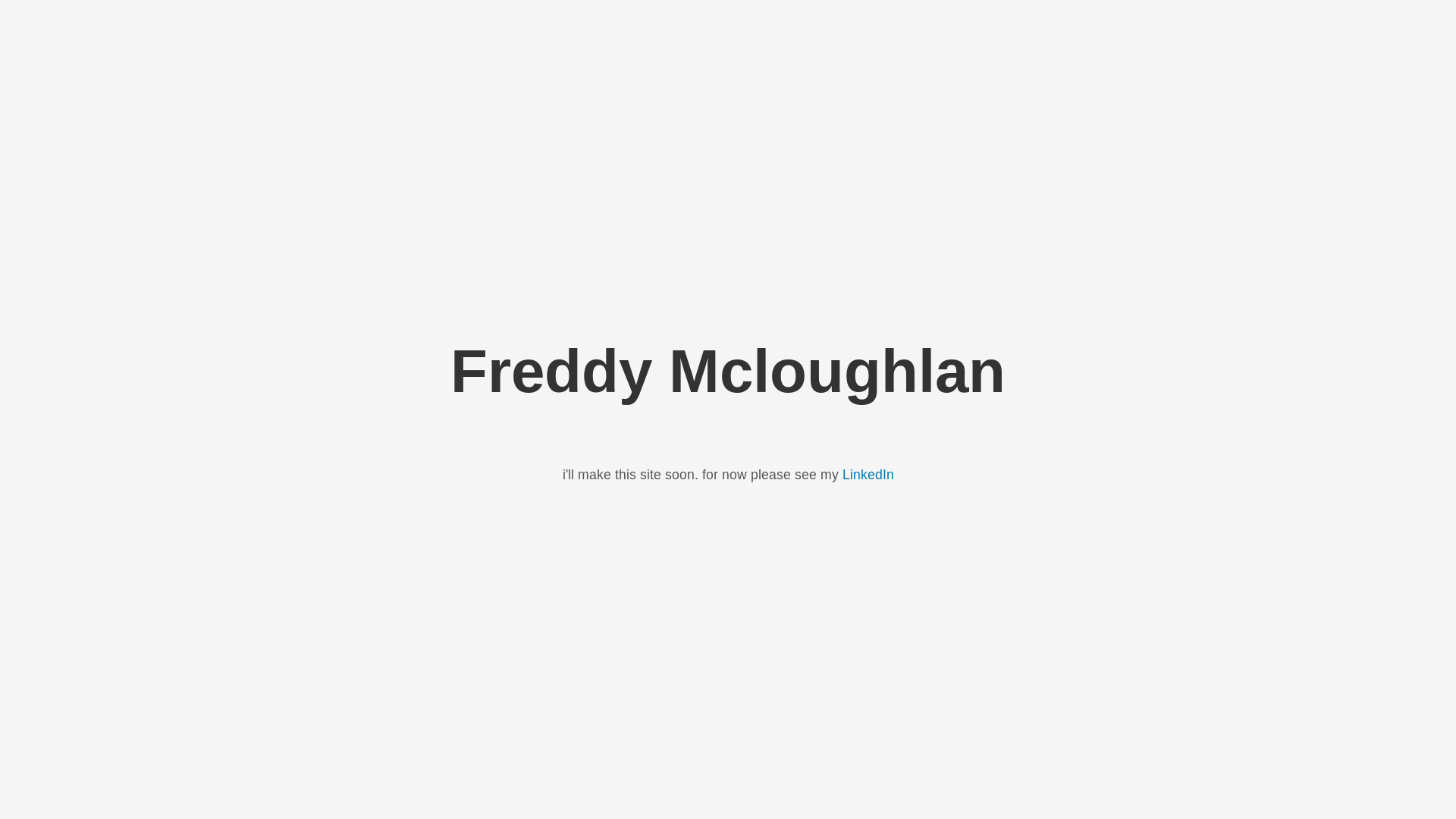 website screenshot of https://mcloughlan.com/