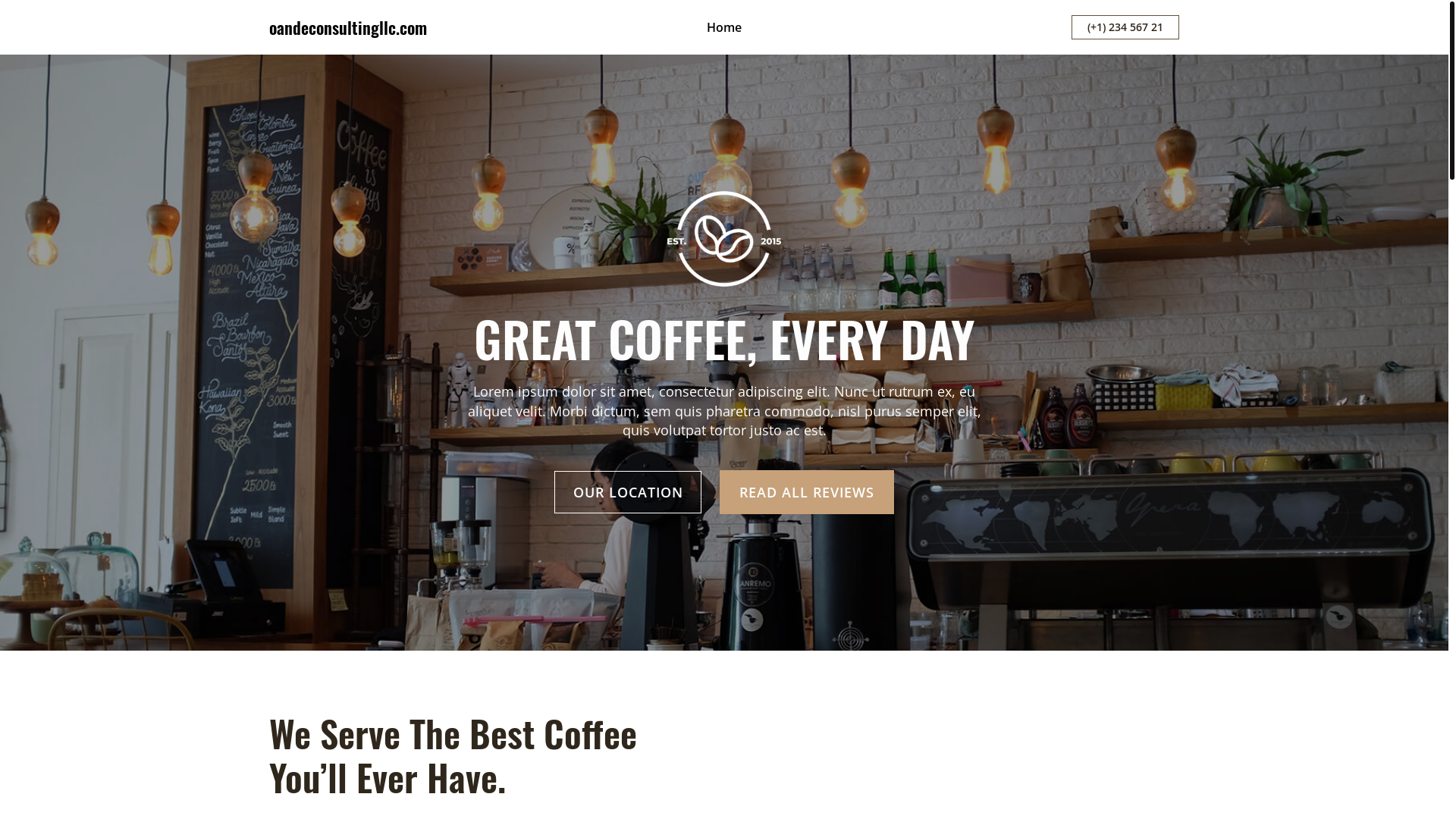 website screenshot of https://oandeconsultingllc.com/