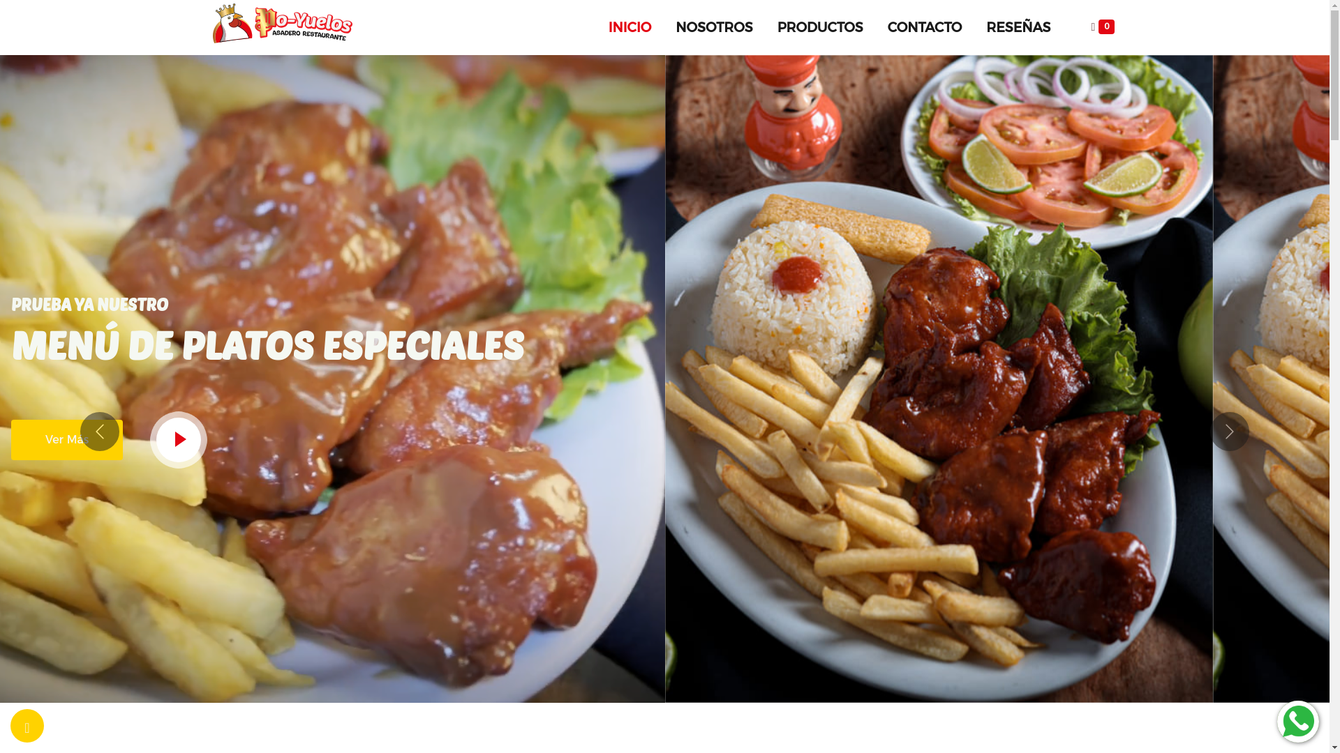 website screenshot of https://poyuelosasadero.com/