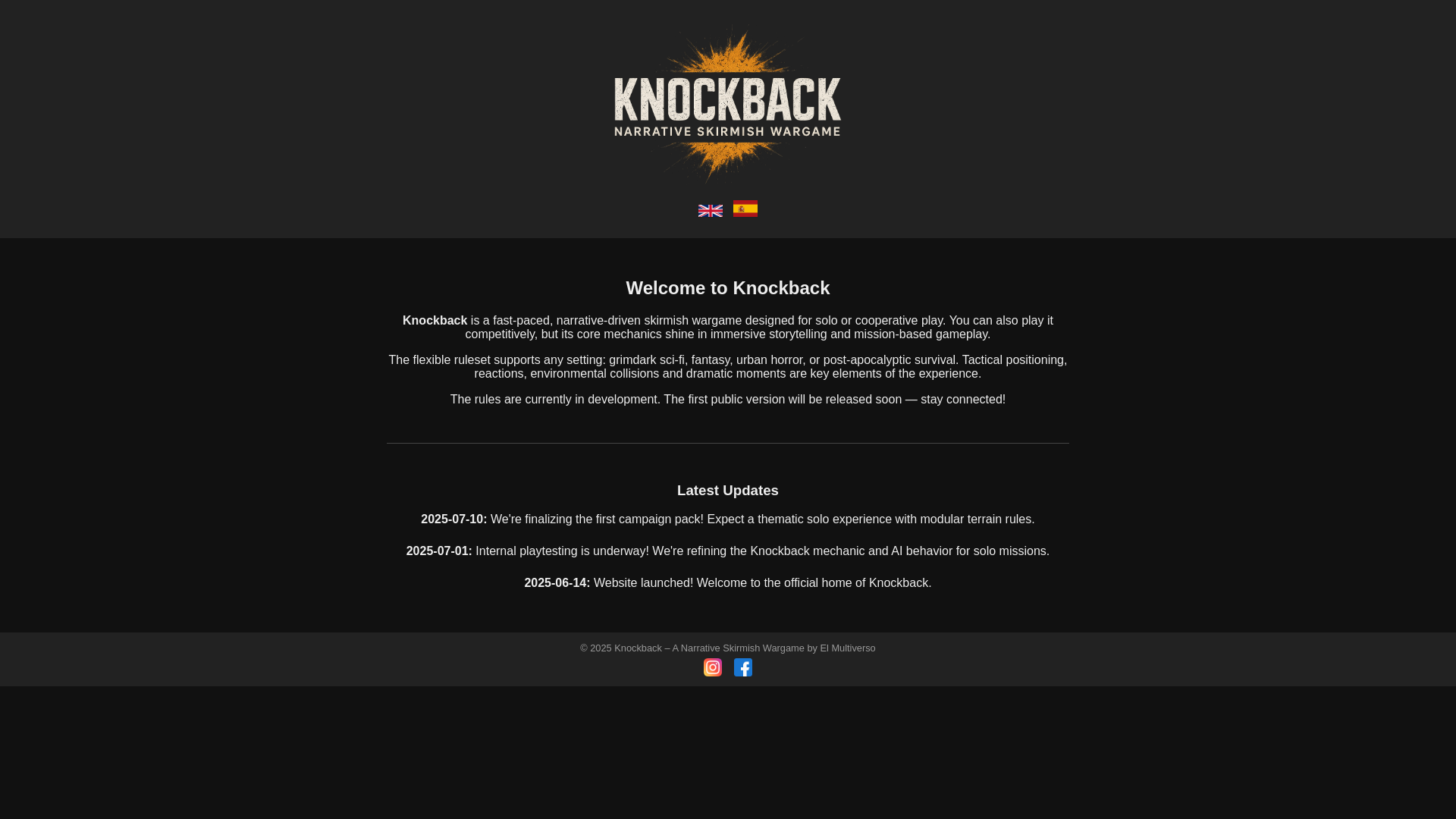 website screenshot of https://knockback.es/
