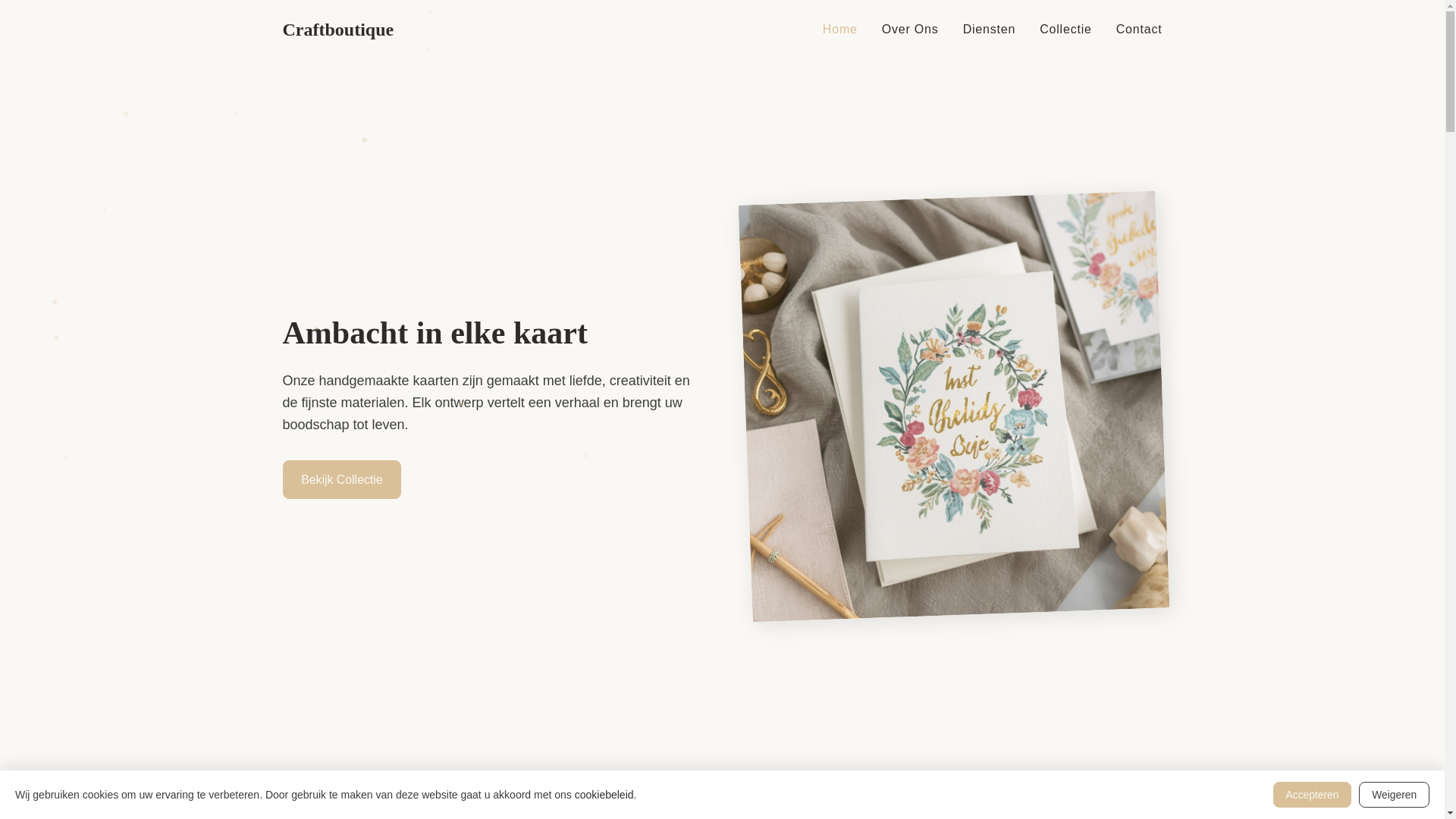 website screenshot of https://craftboutique.world/