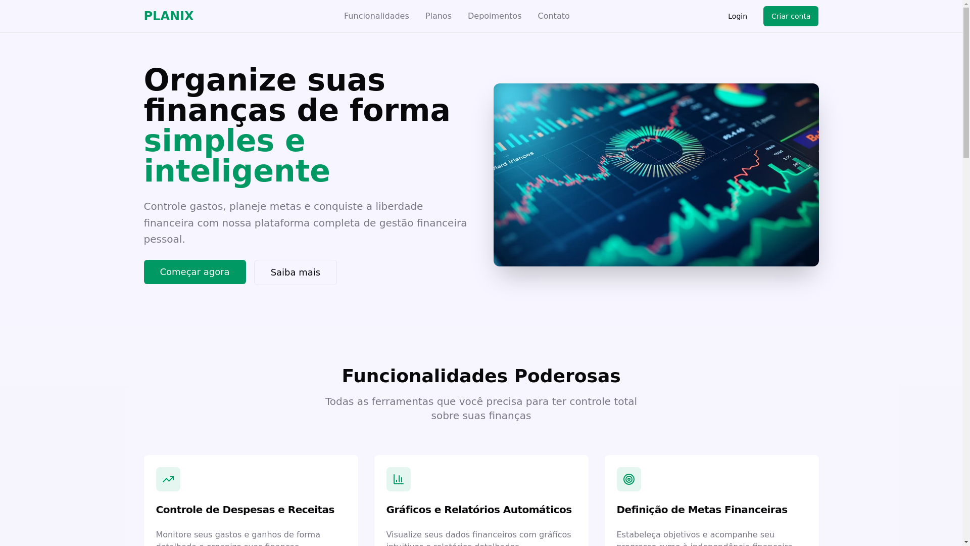 website screenshot of https://planix.pages.dev/