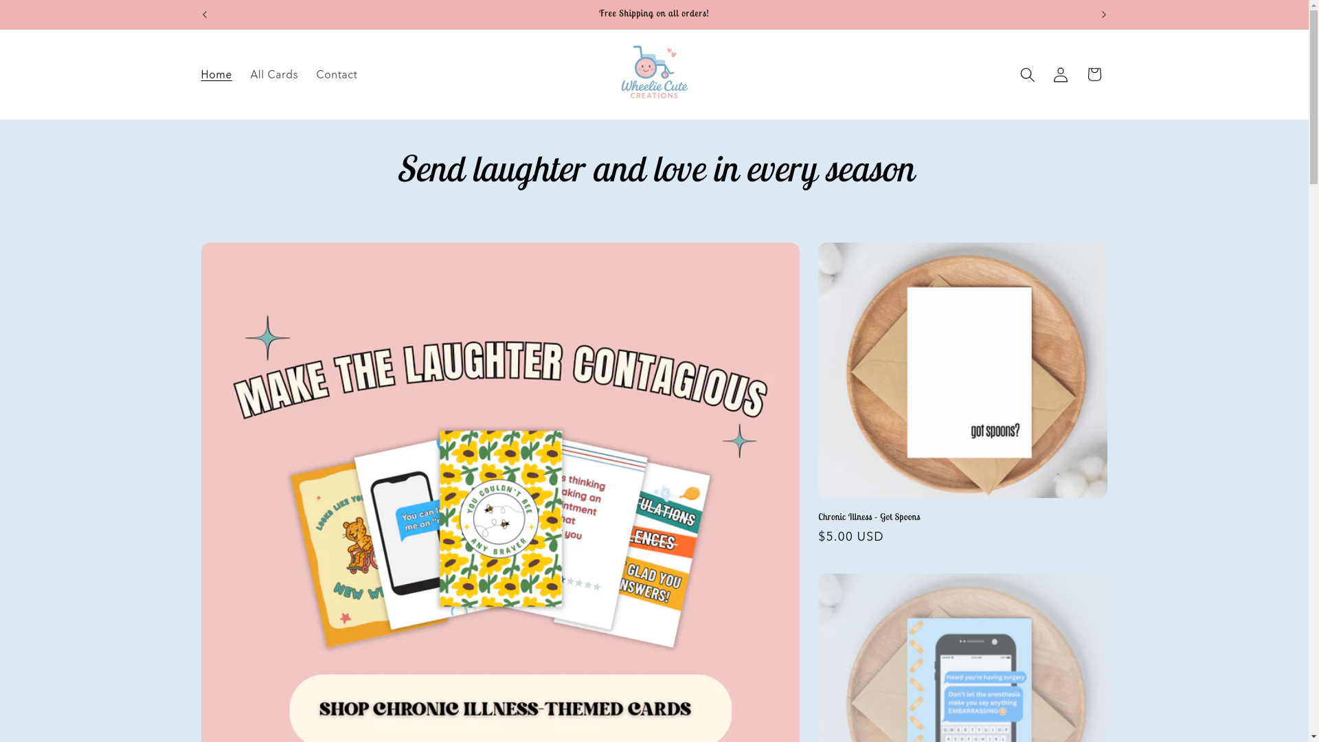 website screenshot of https://wheeliecutecreations.com/