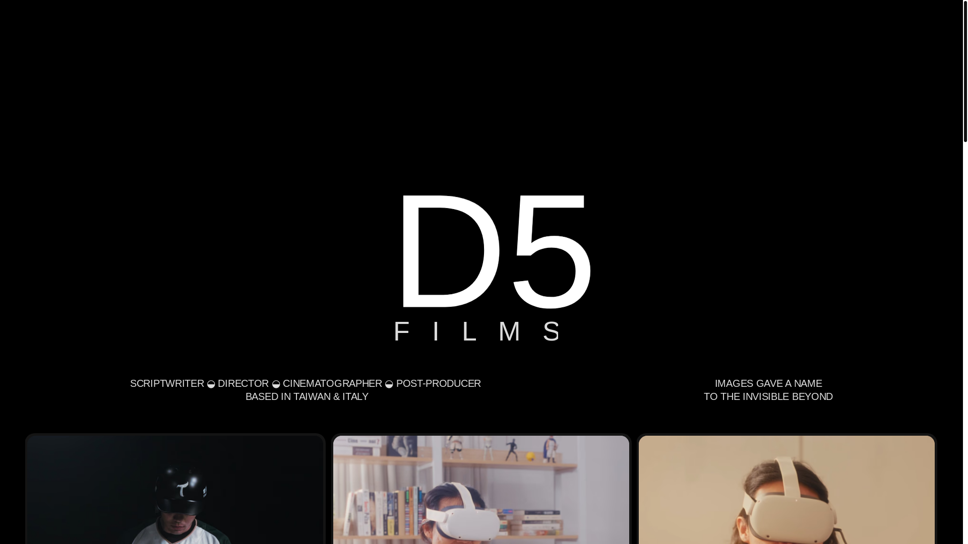 website screenshot of https://defivefilms.com/