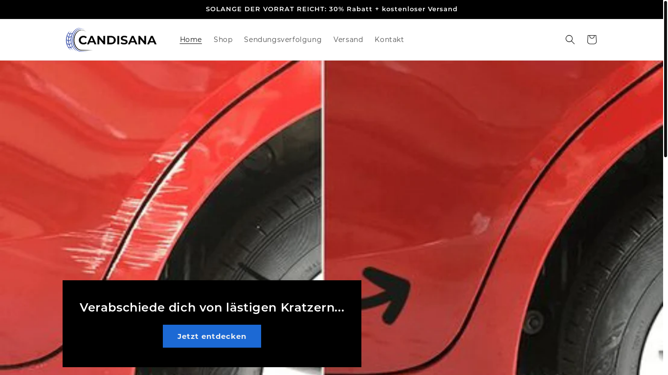 website screenshot of https://klarlack-shop.de/