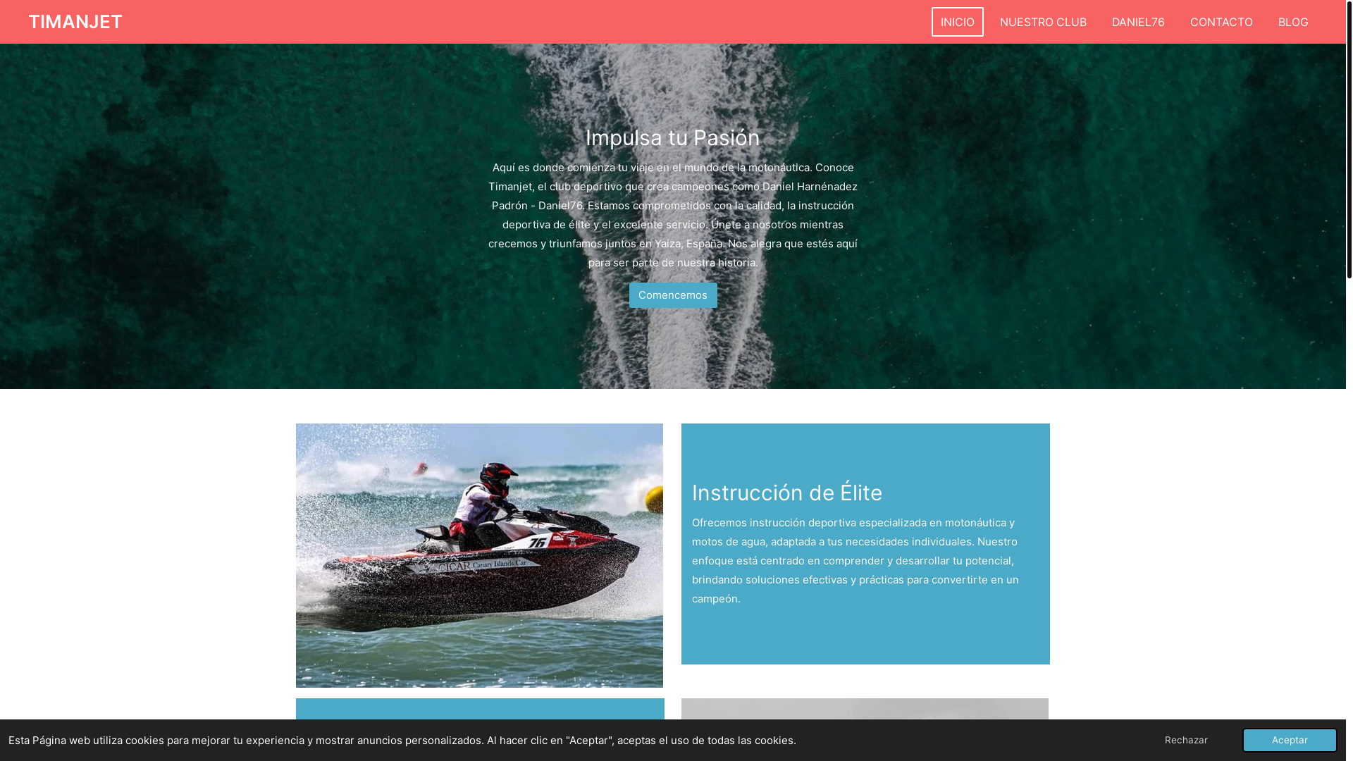 website screenshot of https://timanjet.com/