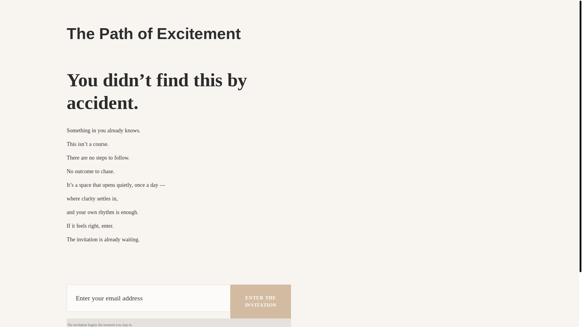 website screenshot of https://pathtoexcitement.com/