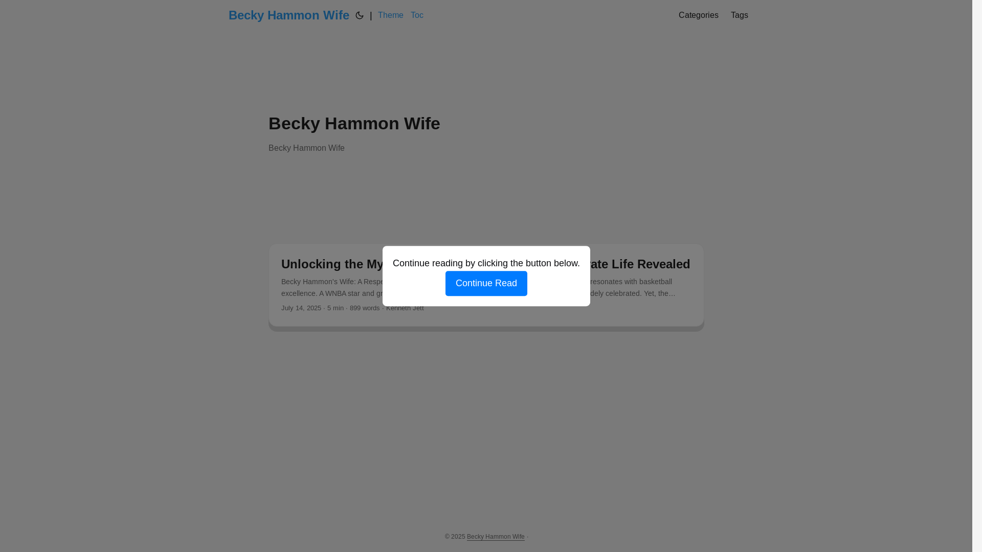 website screenshot of https://becky-hammon-wife.pages.dev/