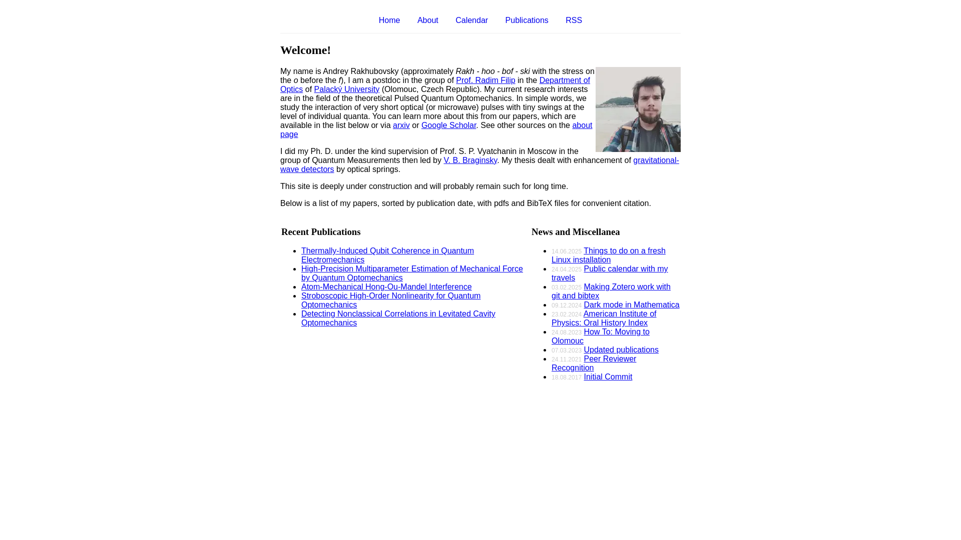 website screenshot of https://rakhubovsky.com/