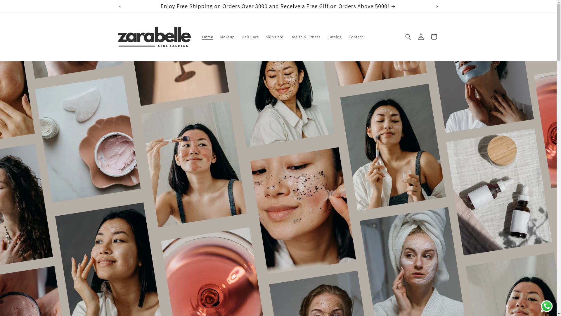 website screenshot of https://itszarabellestore.com/