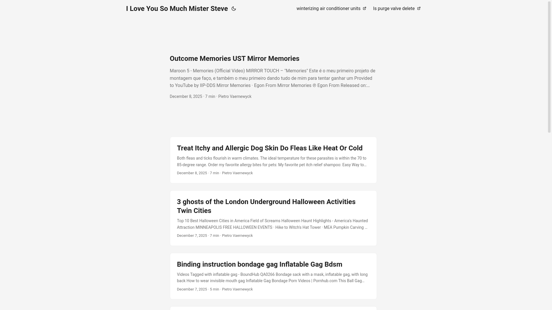 website screenshot of https://iloveyousomuchmistersteve2.pages.dev/
