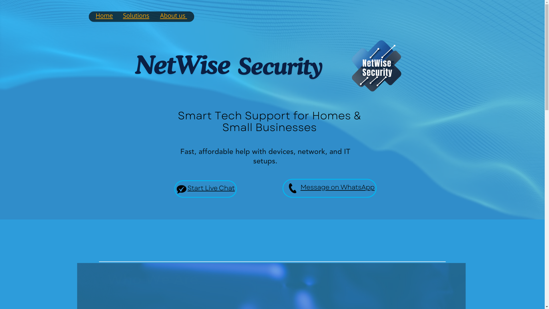 website screenshot of https://netwisesecurity.co.uk/