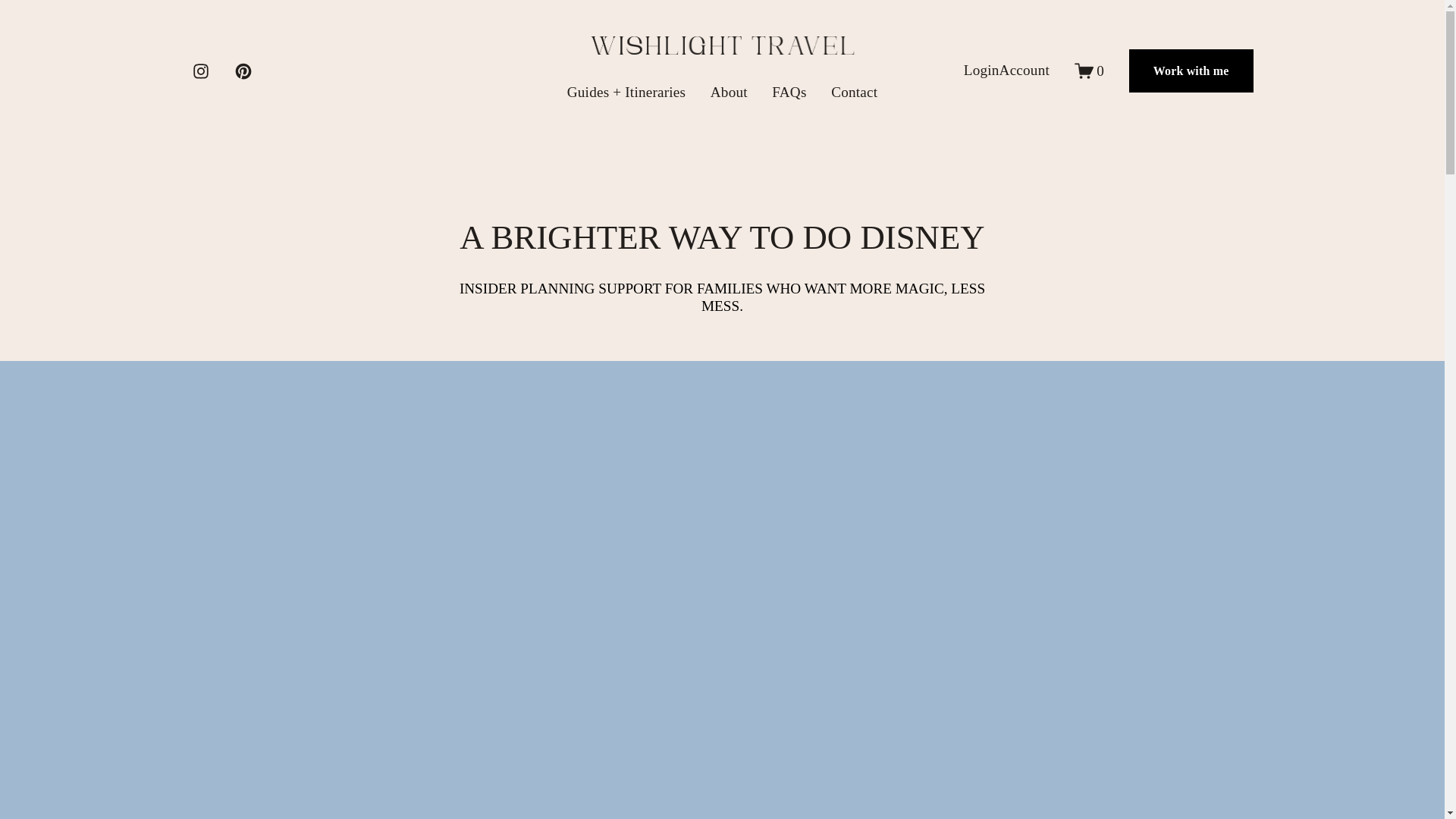 website screenshot of https://wishlighttravel.com/