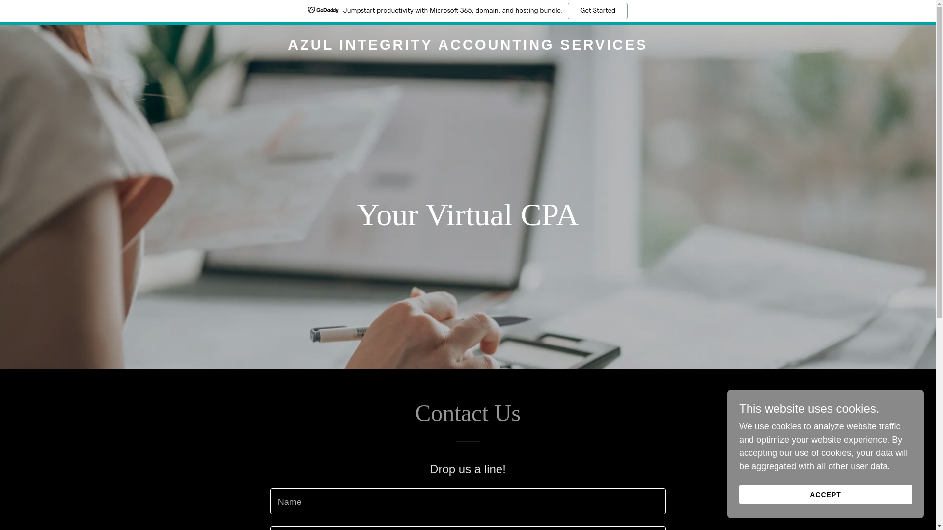website screenshot of https://azulintegritycpa.com/