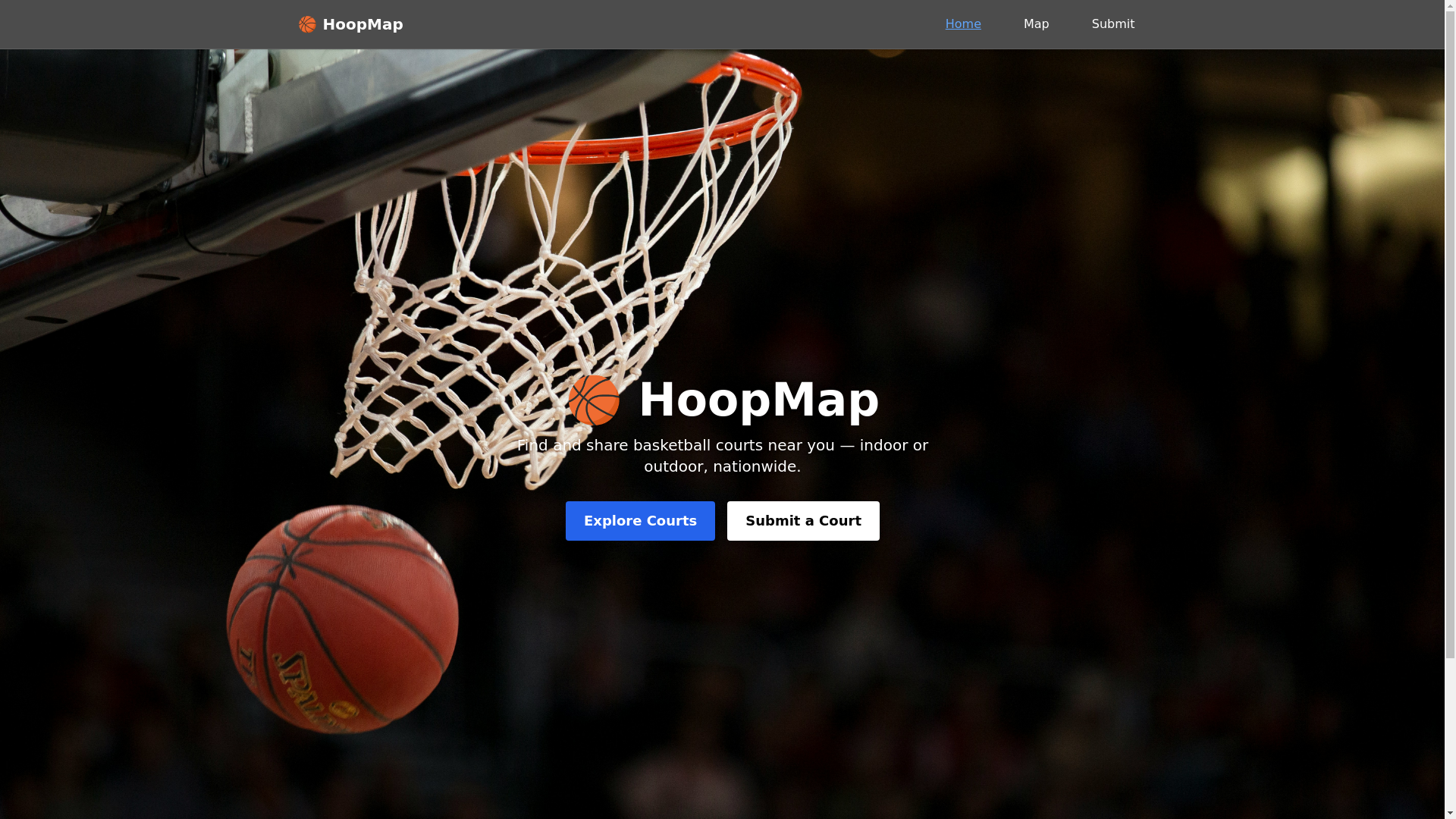 website screenshot of https://hoopmap.net/