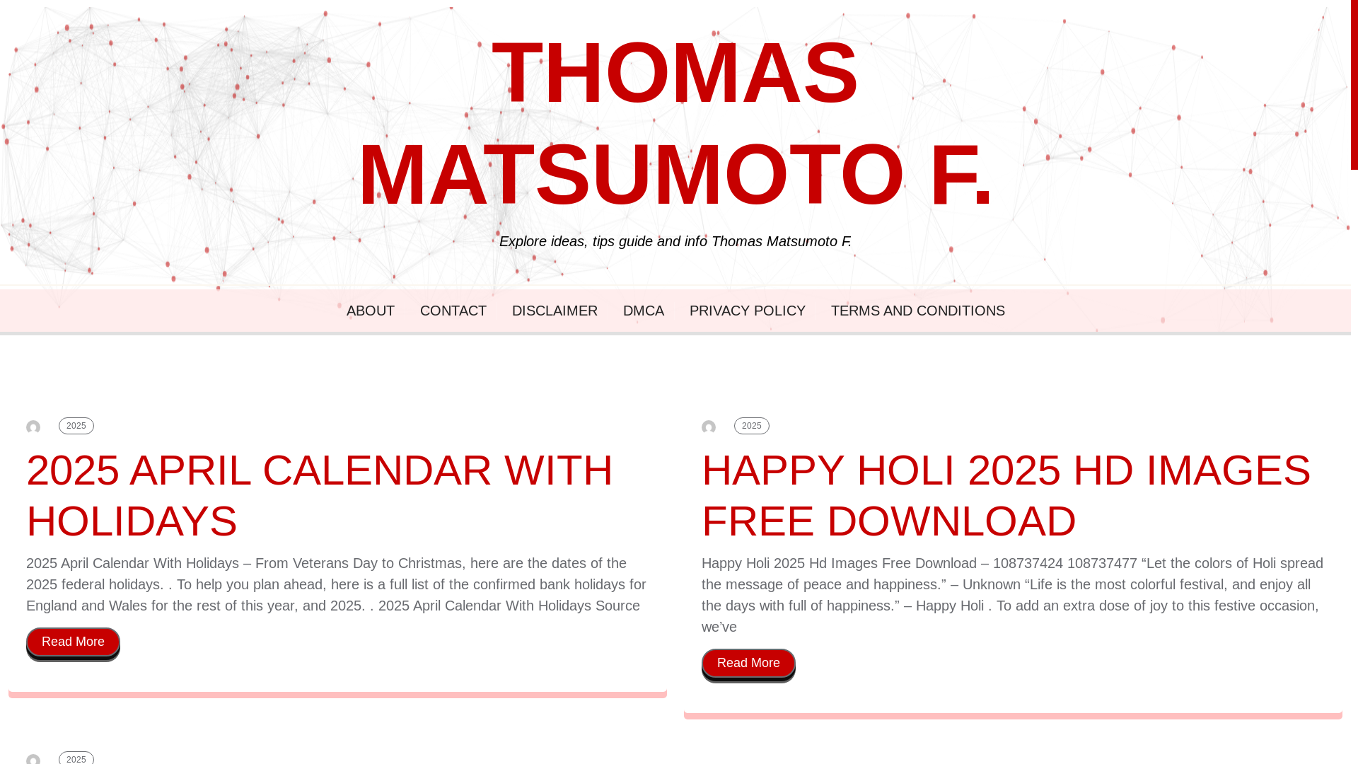 website screenshot of https://thomasmatsumotof.pages.dev/