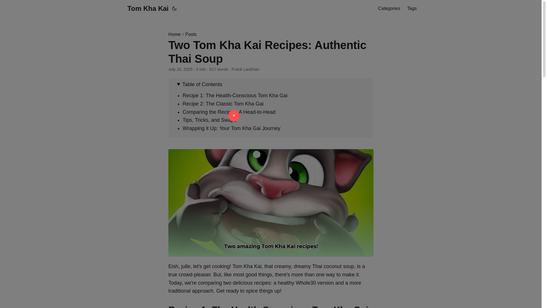 website screenshot of https://tom-kha-kai.pages.dev/