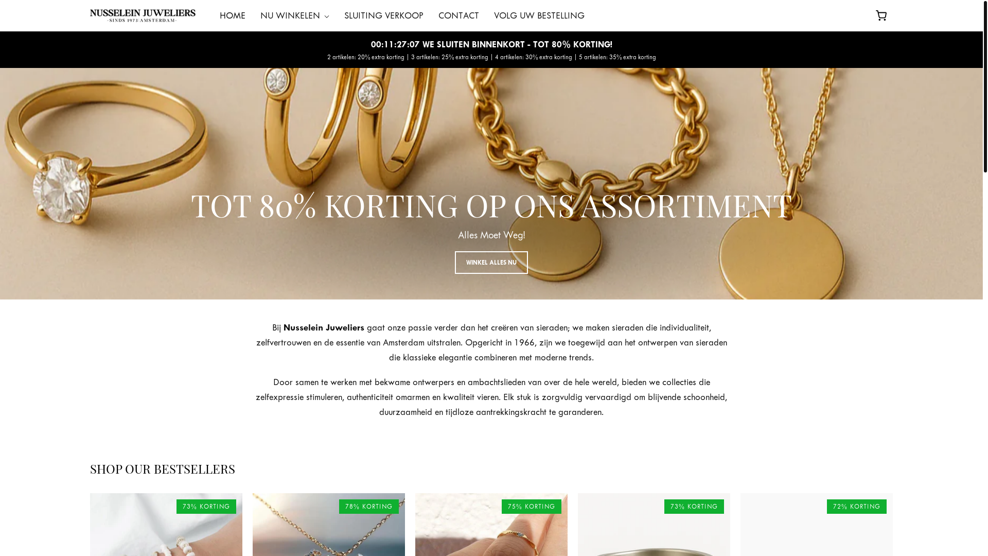 website screenshot of https://nusselein-boetiek.nl/