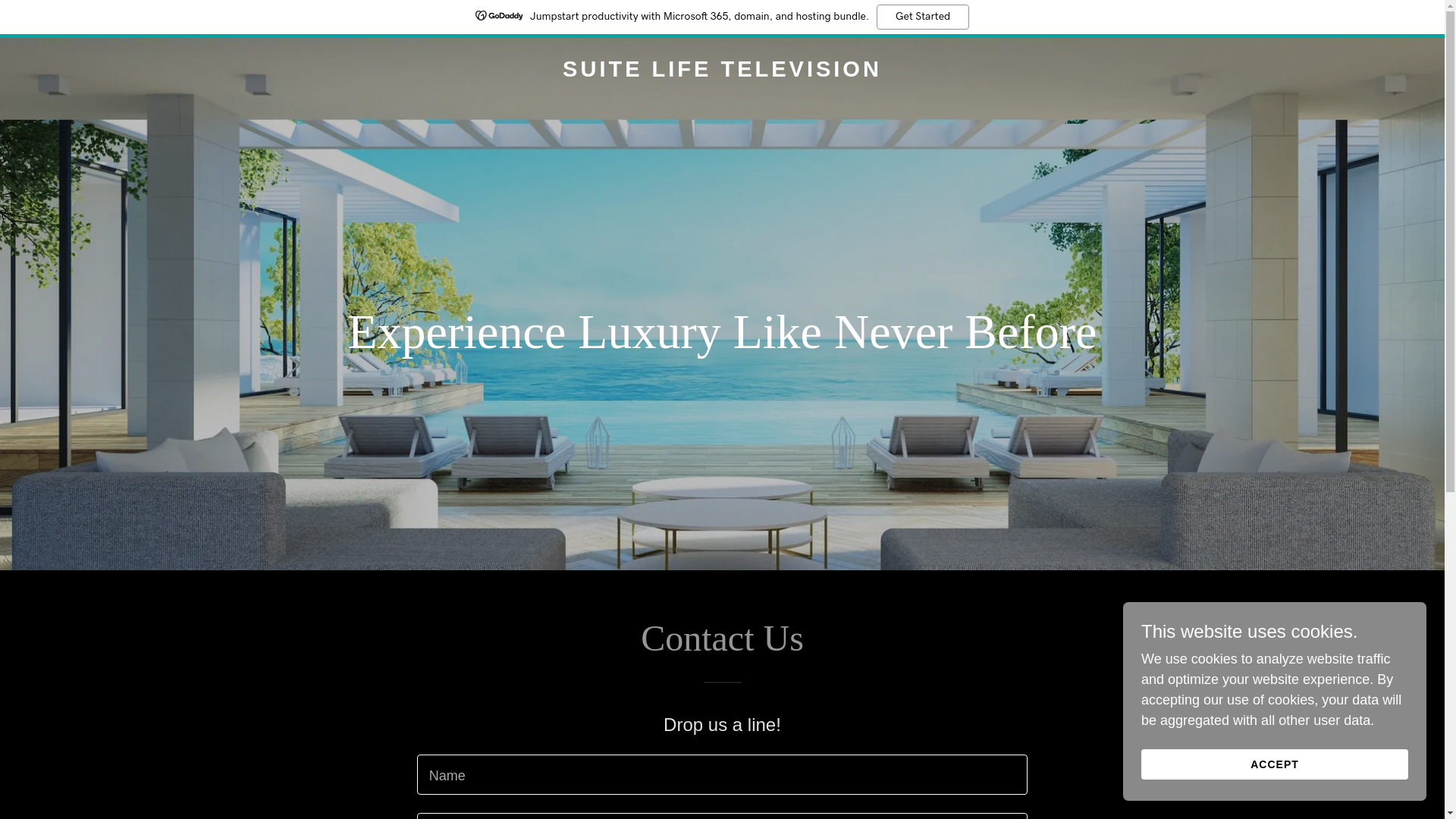website screenshot of https://suitelife.tv/