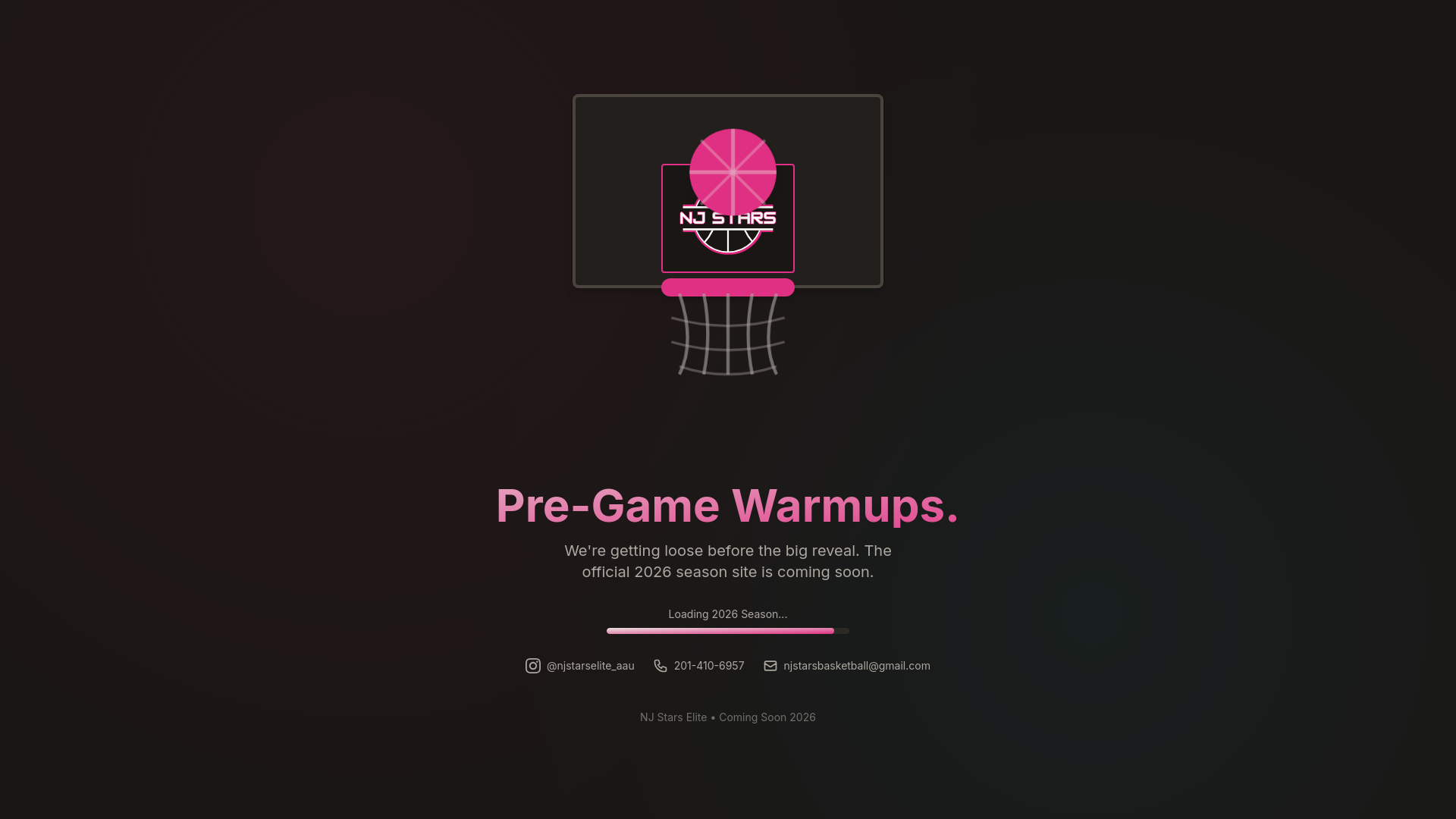 website screenshot of https://njstarselite.com/