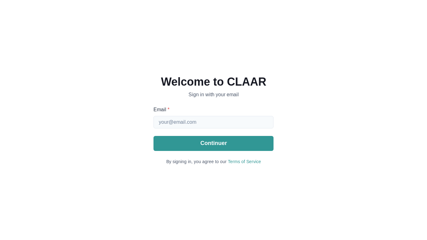 website screenshot of https://app.claar.watch/