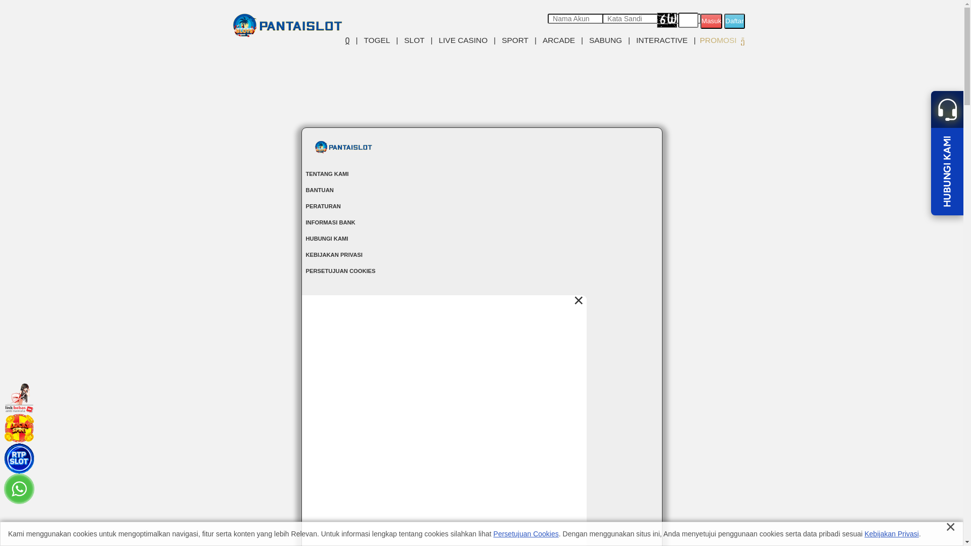 website screenshot of https://pantaislotin.xyz/