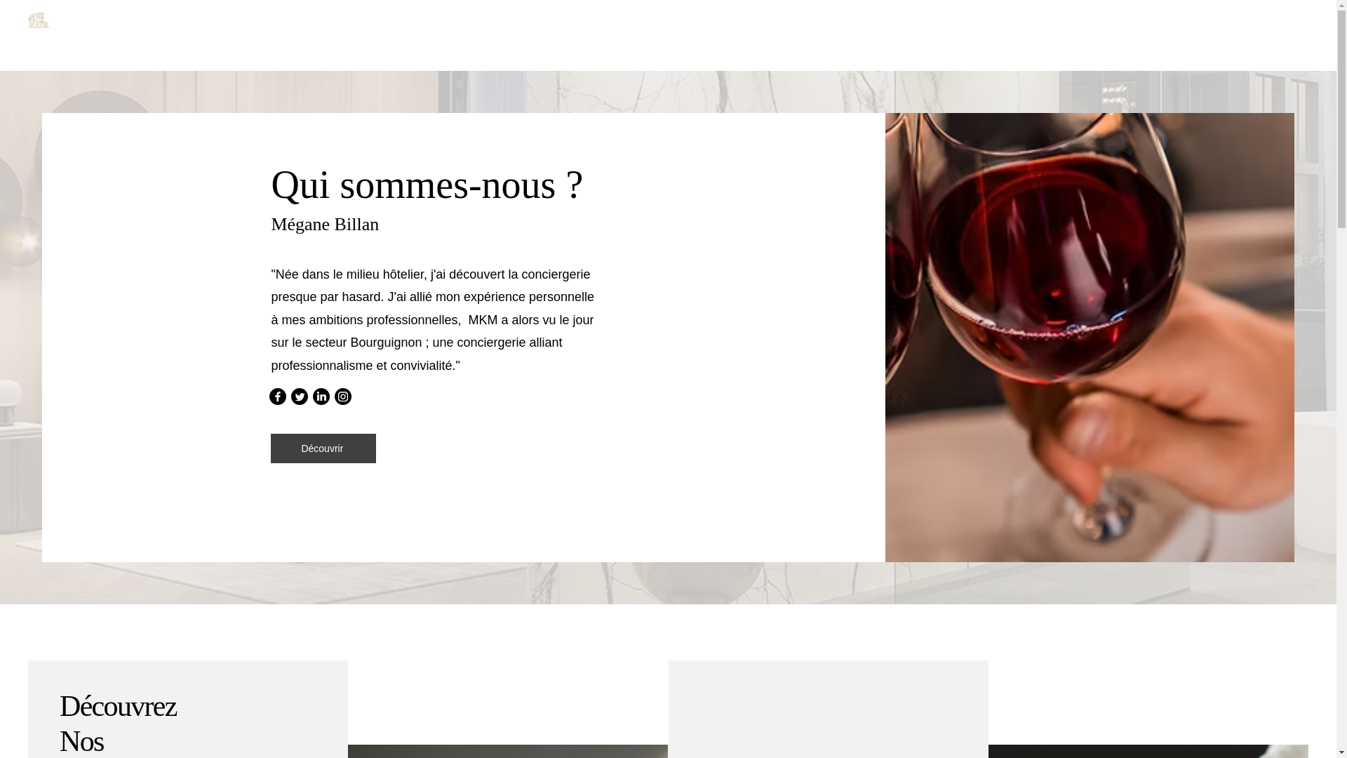 website screenshot of https://mkm-conciergerie.com/