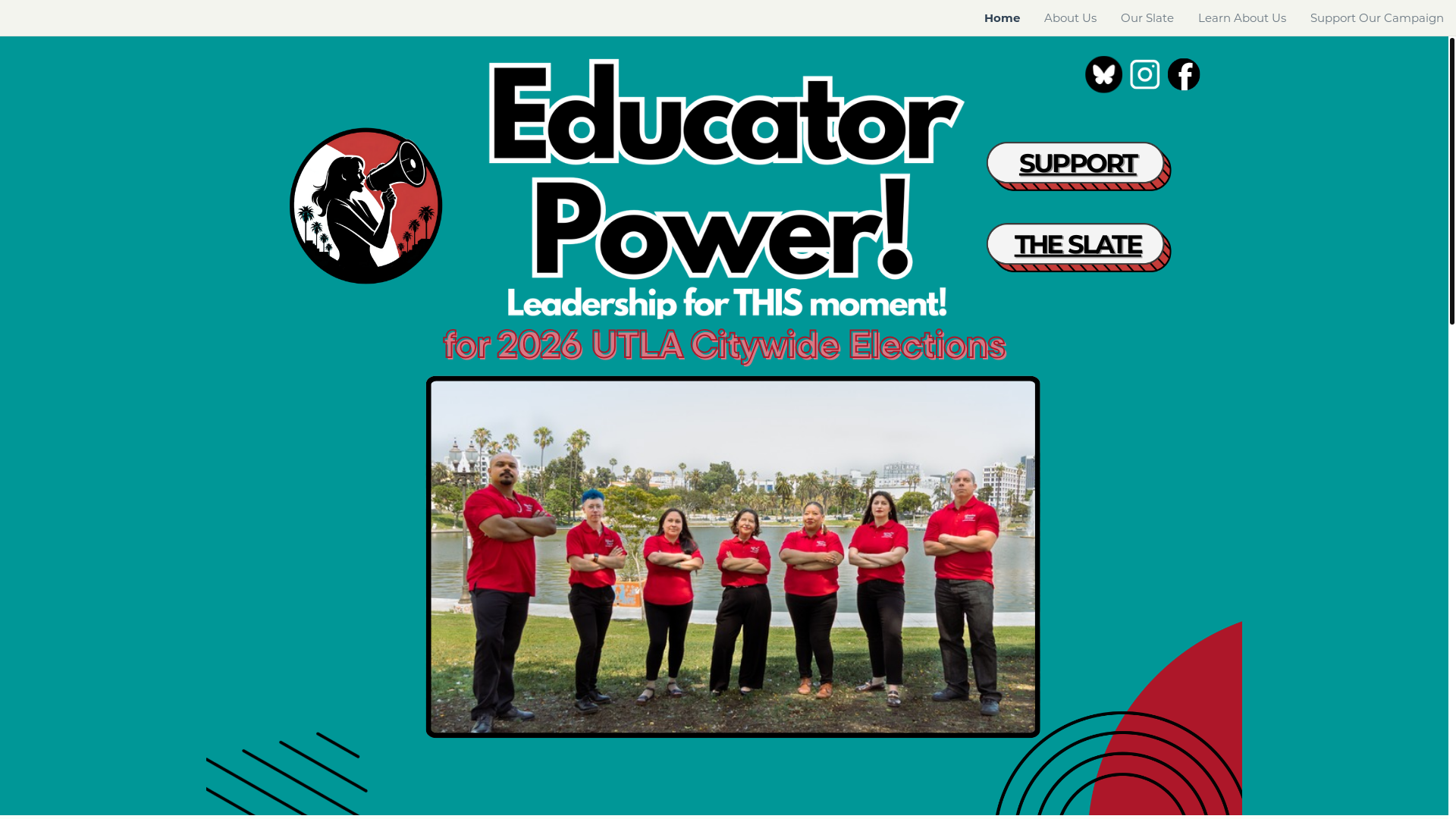 website screenshot of https://educatorpower2026.org/