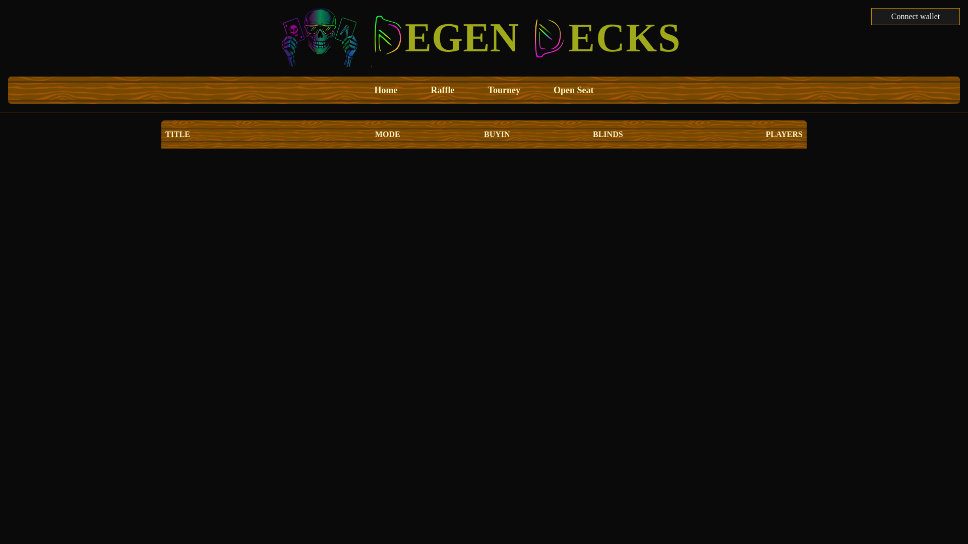 website screenshot of https://degendecks-poker.pages.dev/