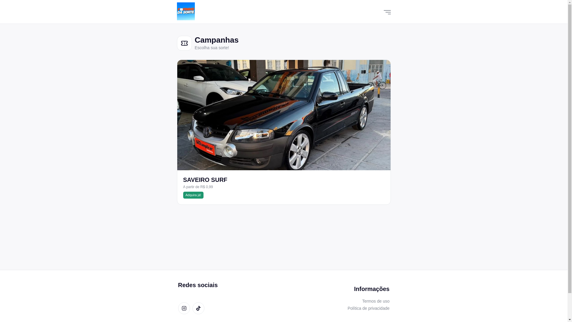 website screenshot of https://fofinhodasorte.com.br/