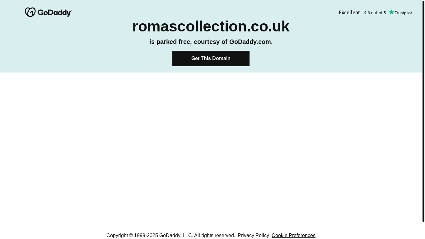 website screenshot of https://romascollection.co.uk/