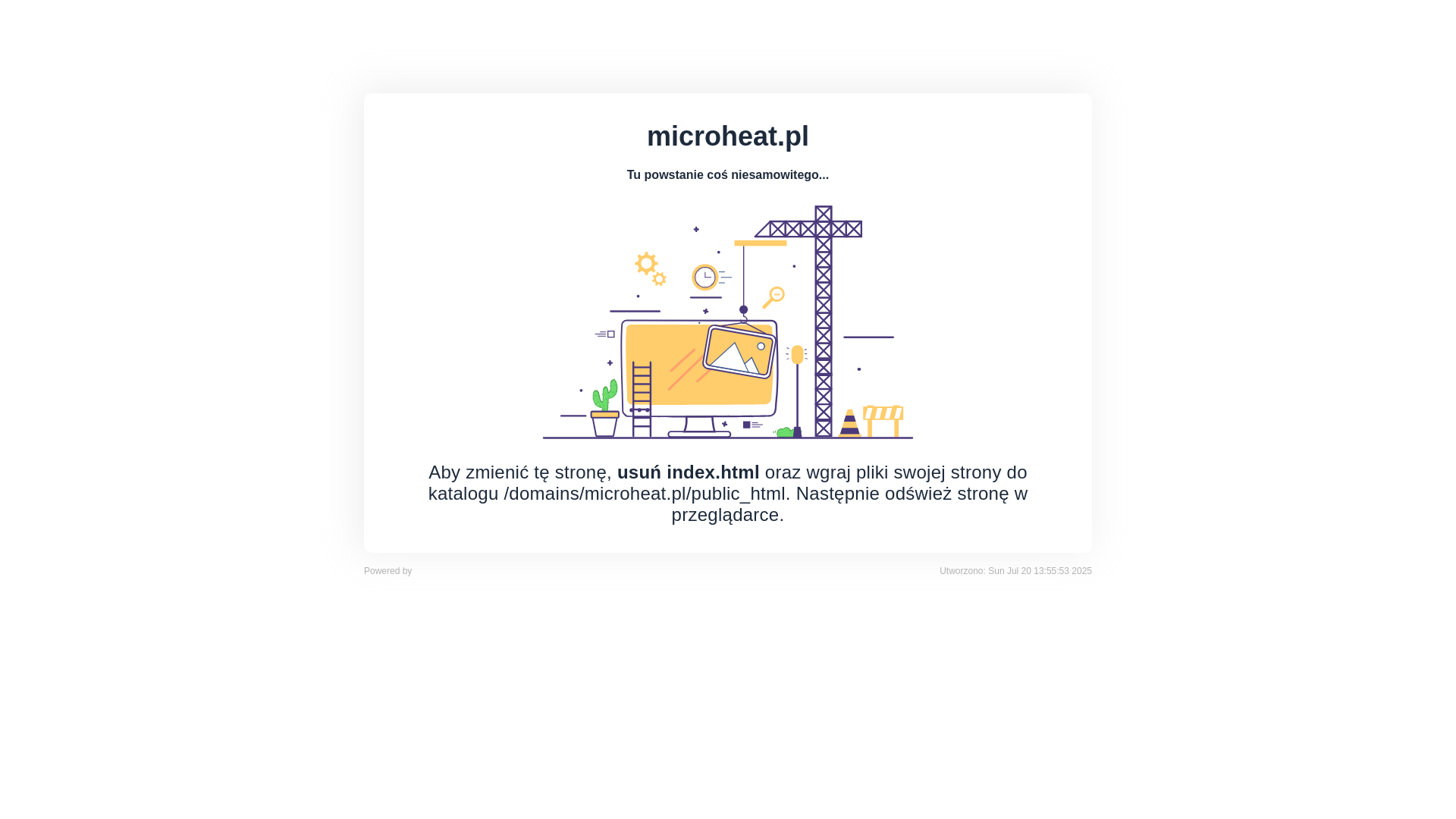 website screenshot of https://microheat.pl/