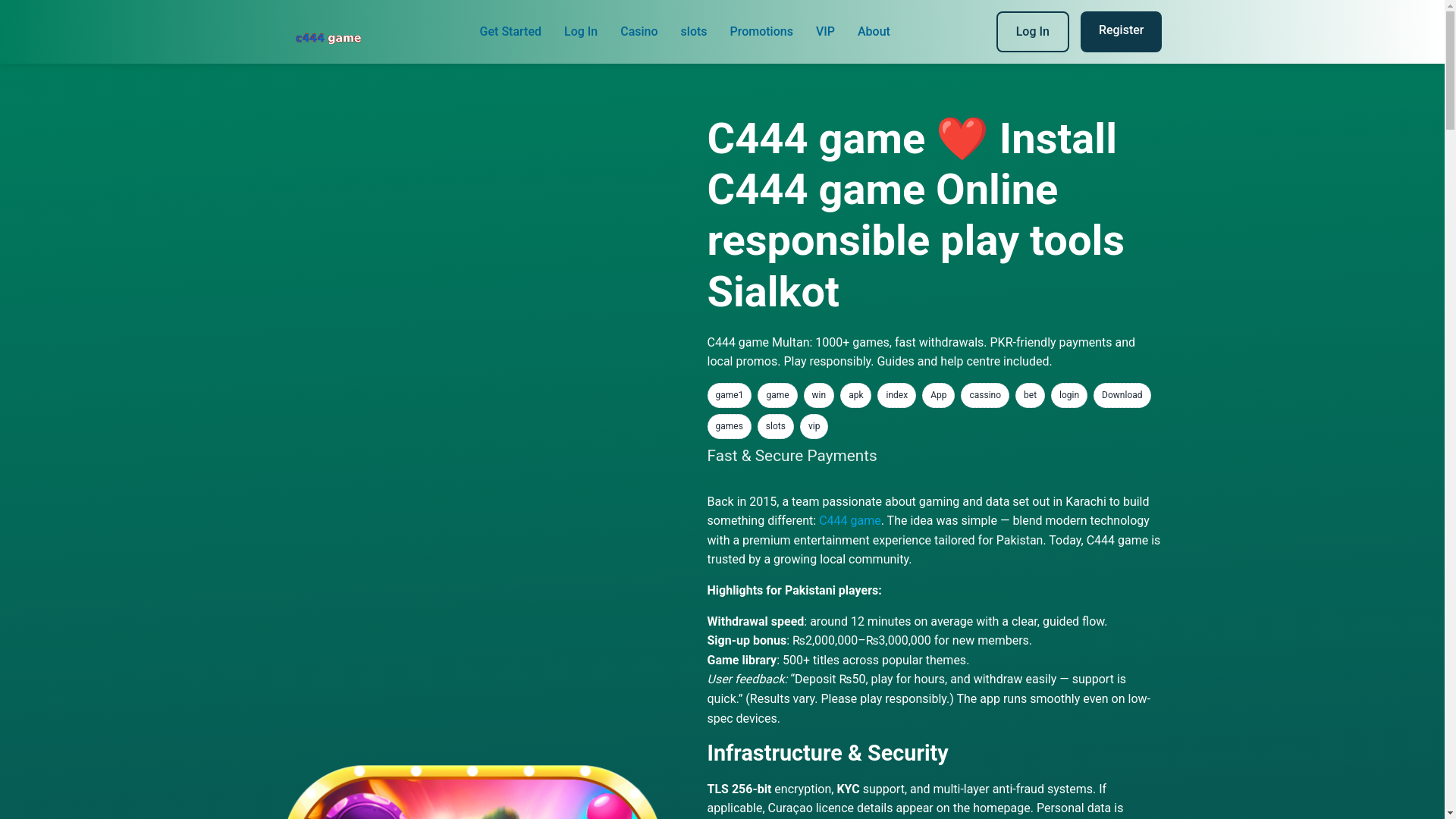 website screenshot of https://c444gamei.com/