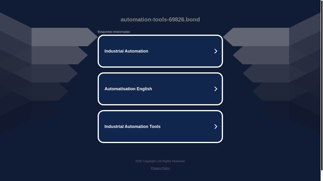 website screenshot of https://automation-tools-69826.bond/