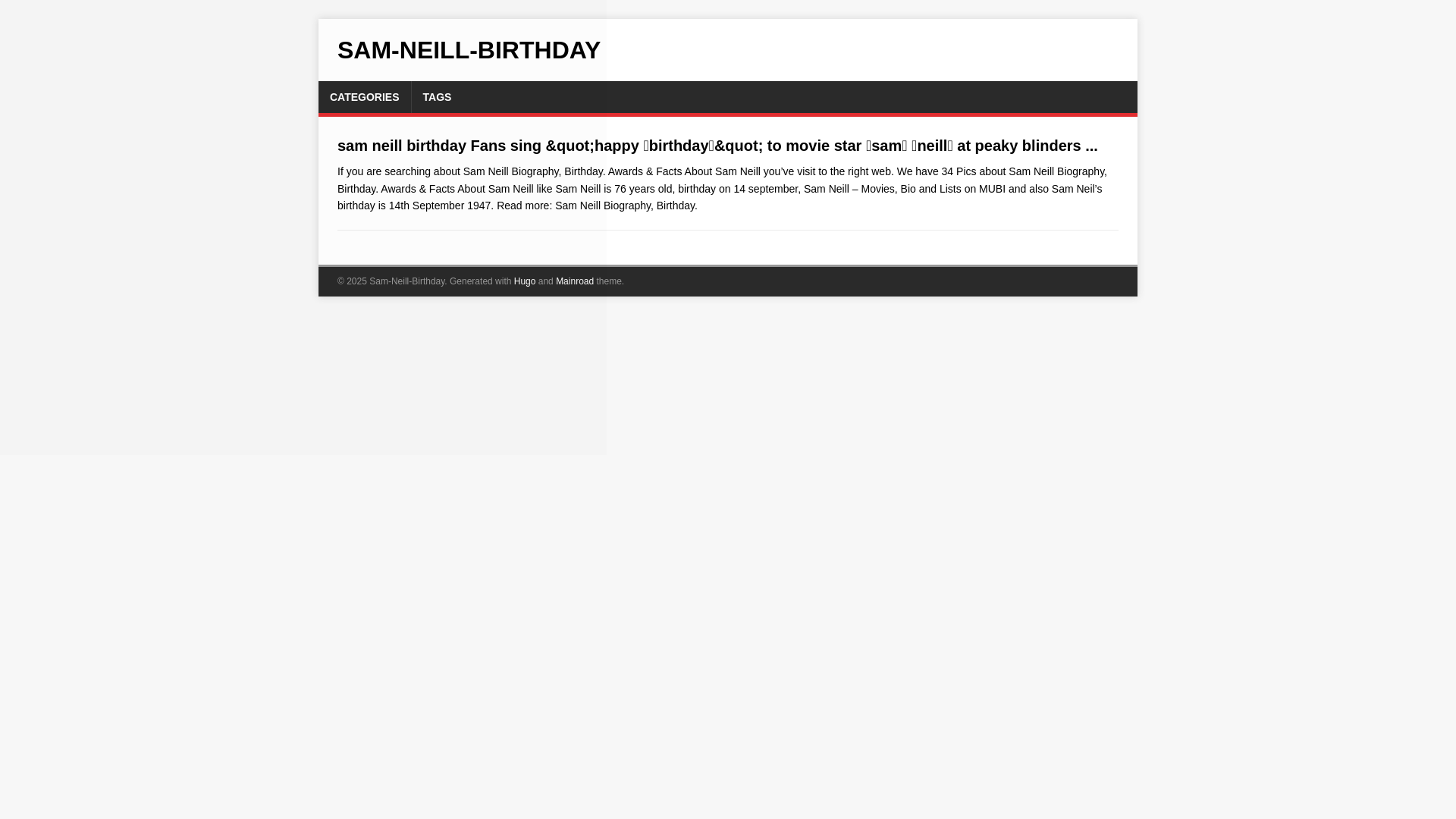 website screenshot of https://sam-neill-birthday.pages.dev/